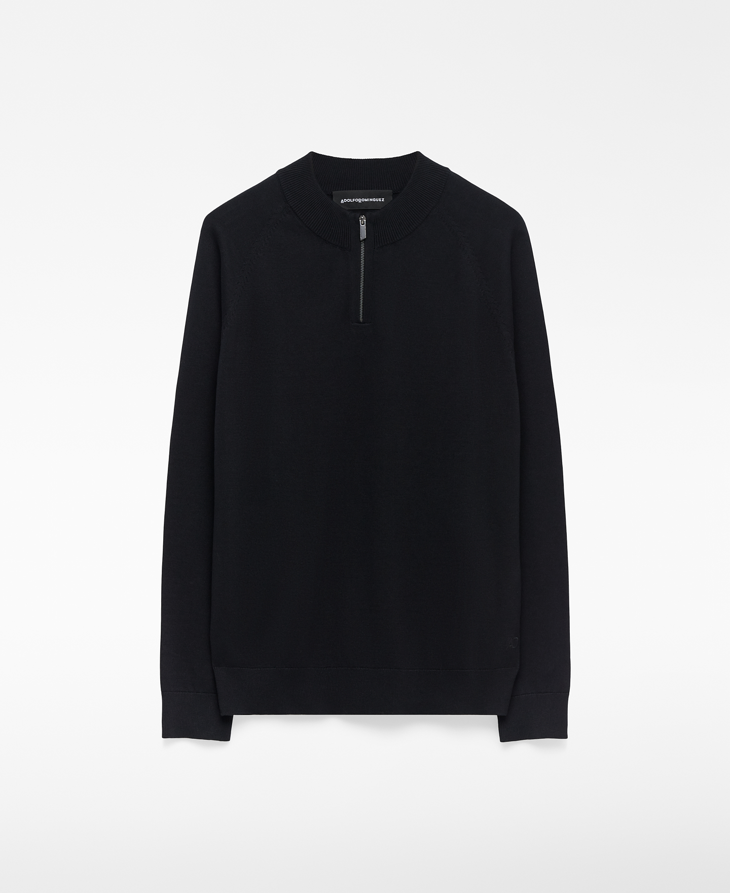 Half-zip perkins collar sweater man image number 0