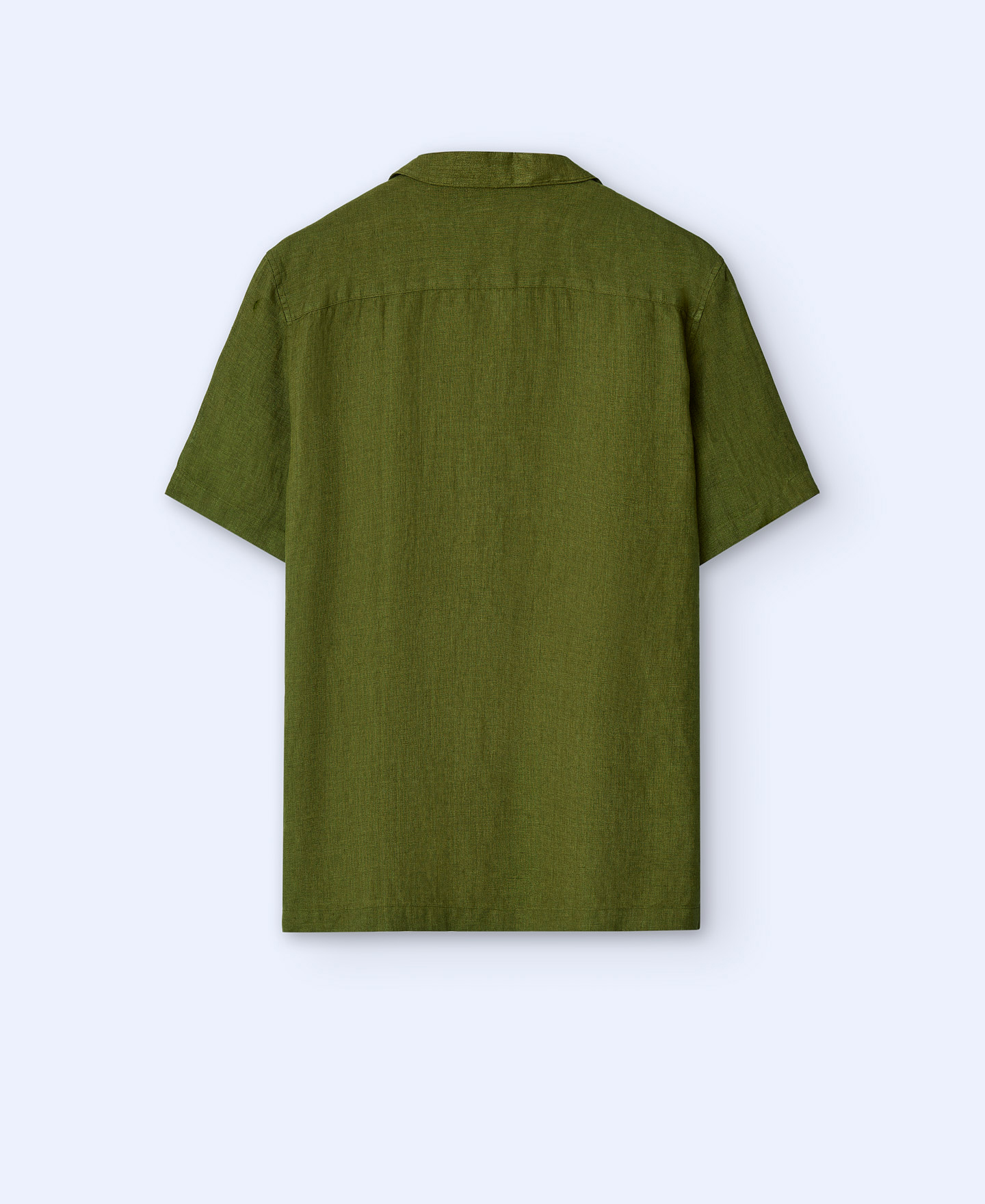 Camisa cuello bowling en lino image number 5
