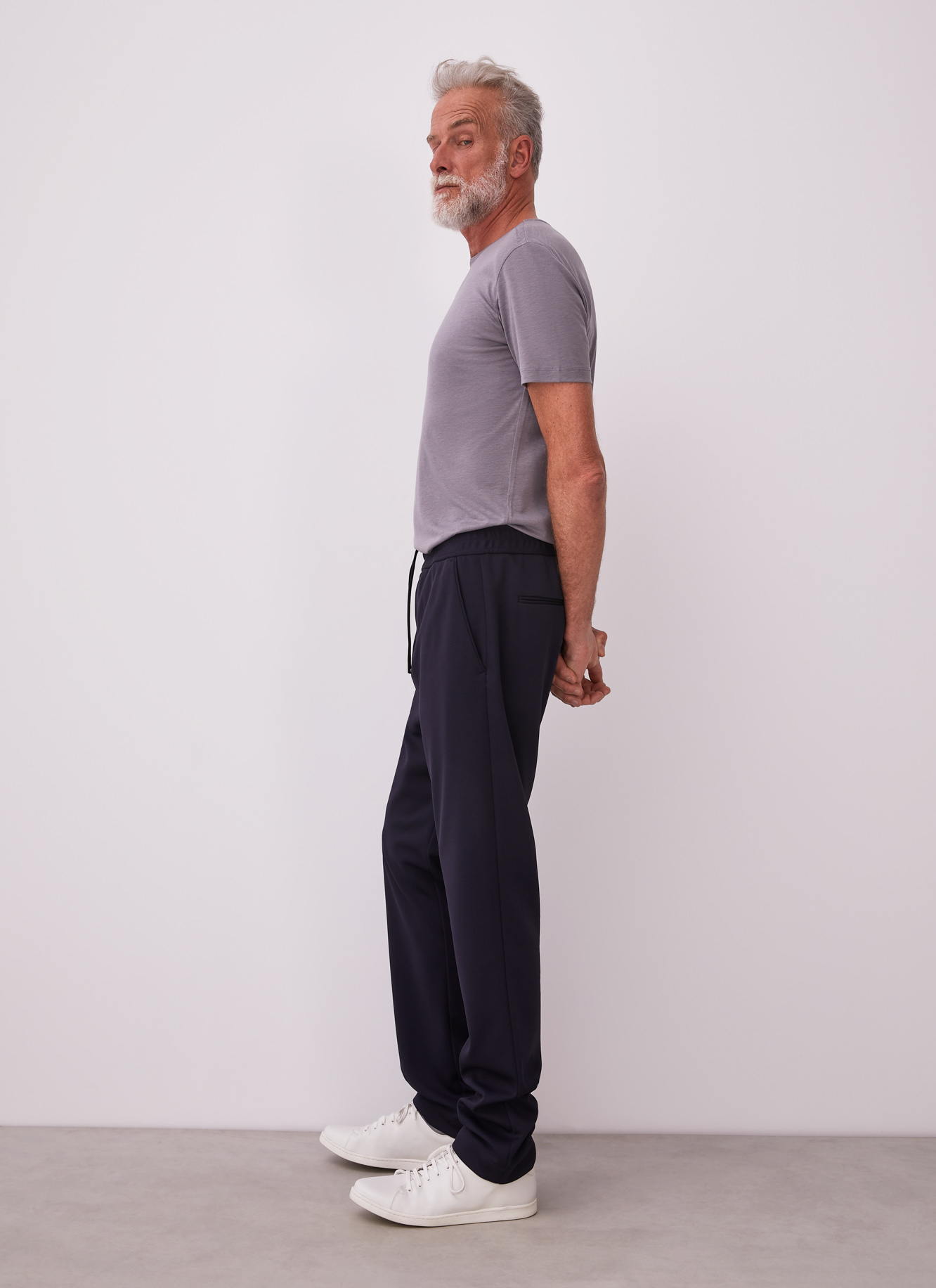 Trousers with elastic waist image number 4