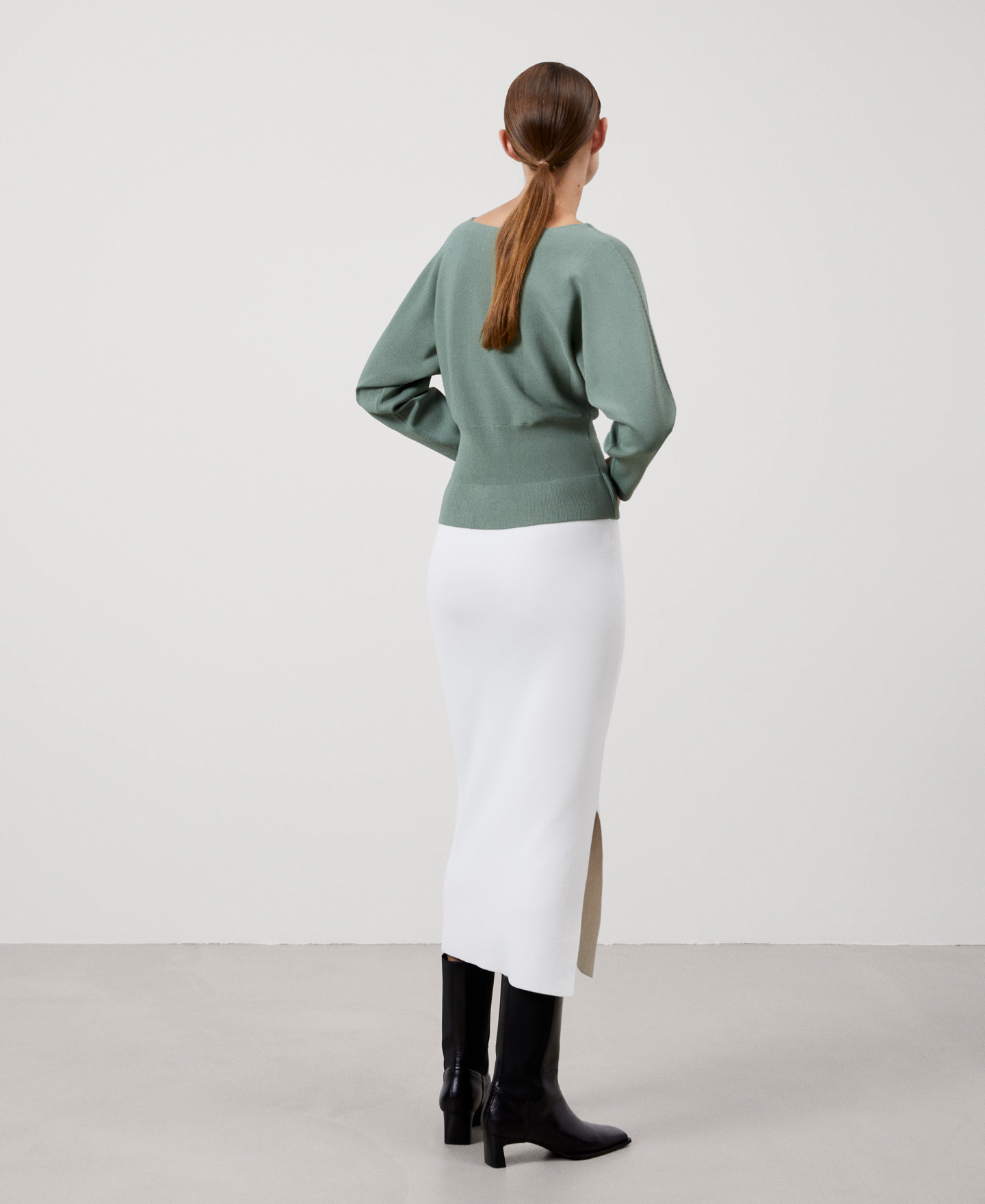 Viscose knitted sweater image number 2
