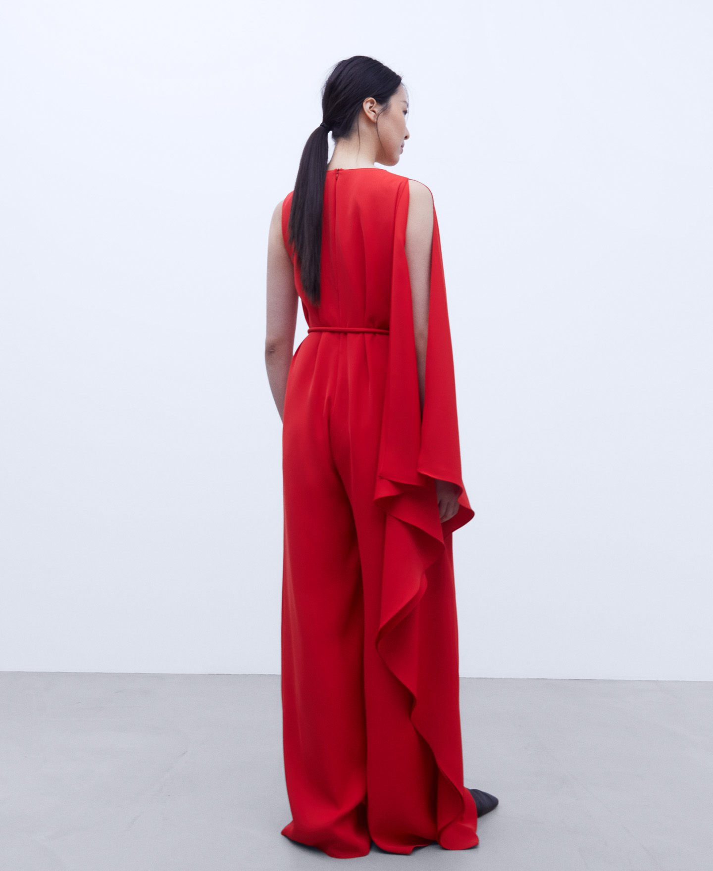 Cocktail asymmetrical jumpsuit image number 2