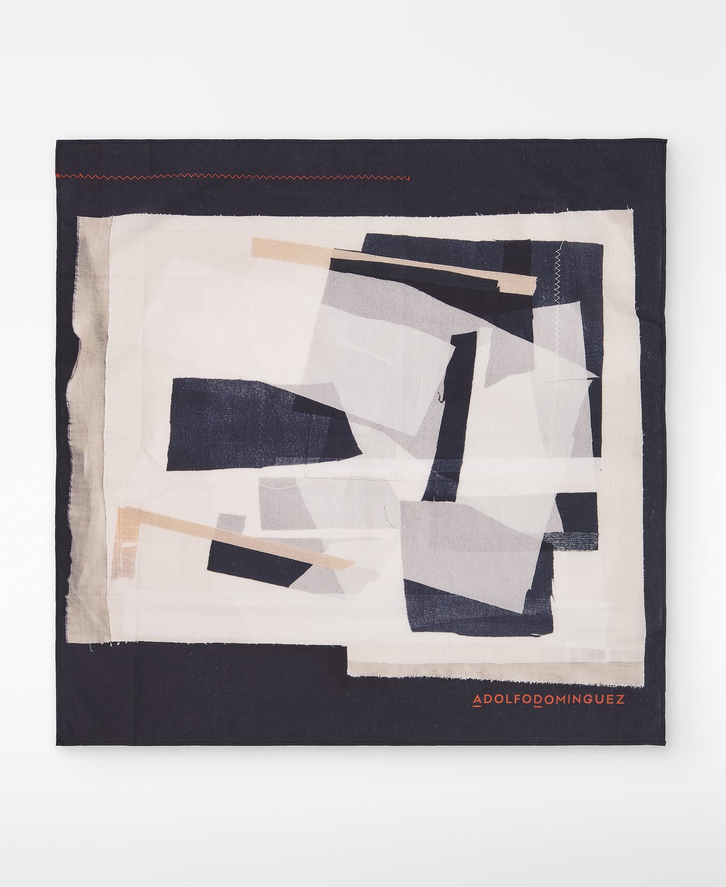 Cotton printed scarf man image number 0