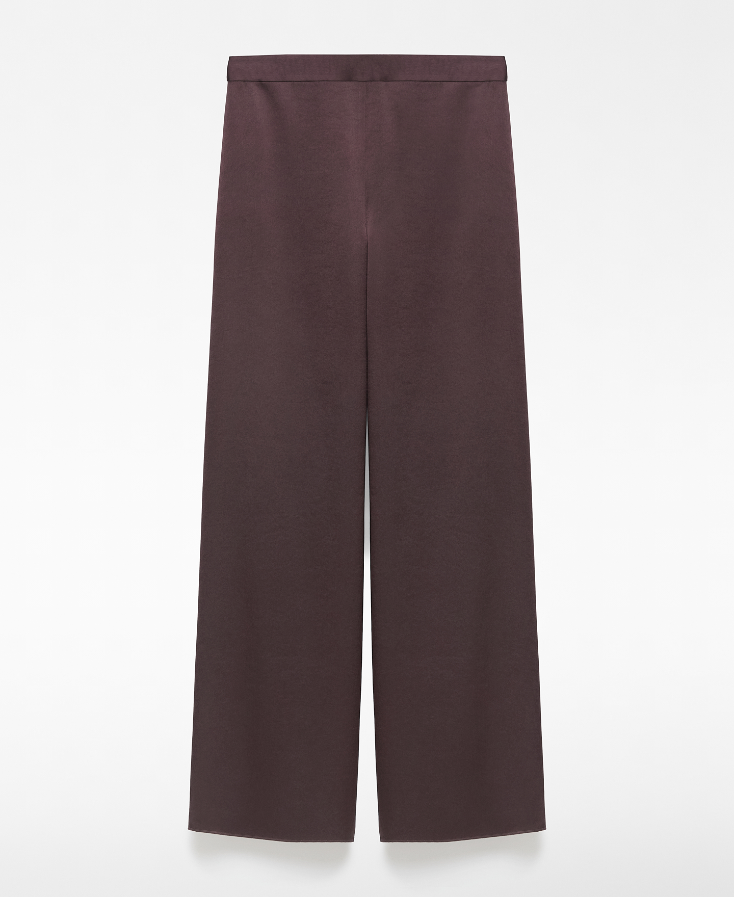 Pantalón satinado pierna ancha mujer image number 4