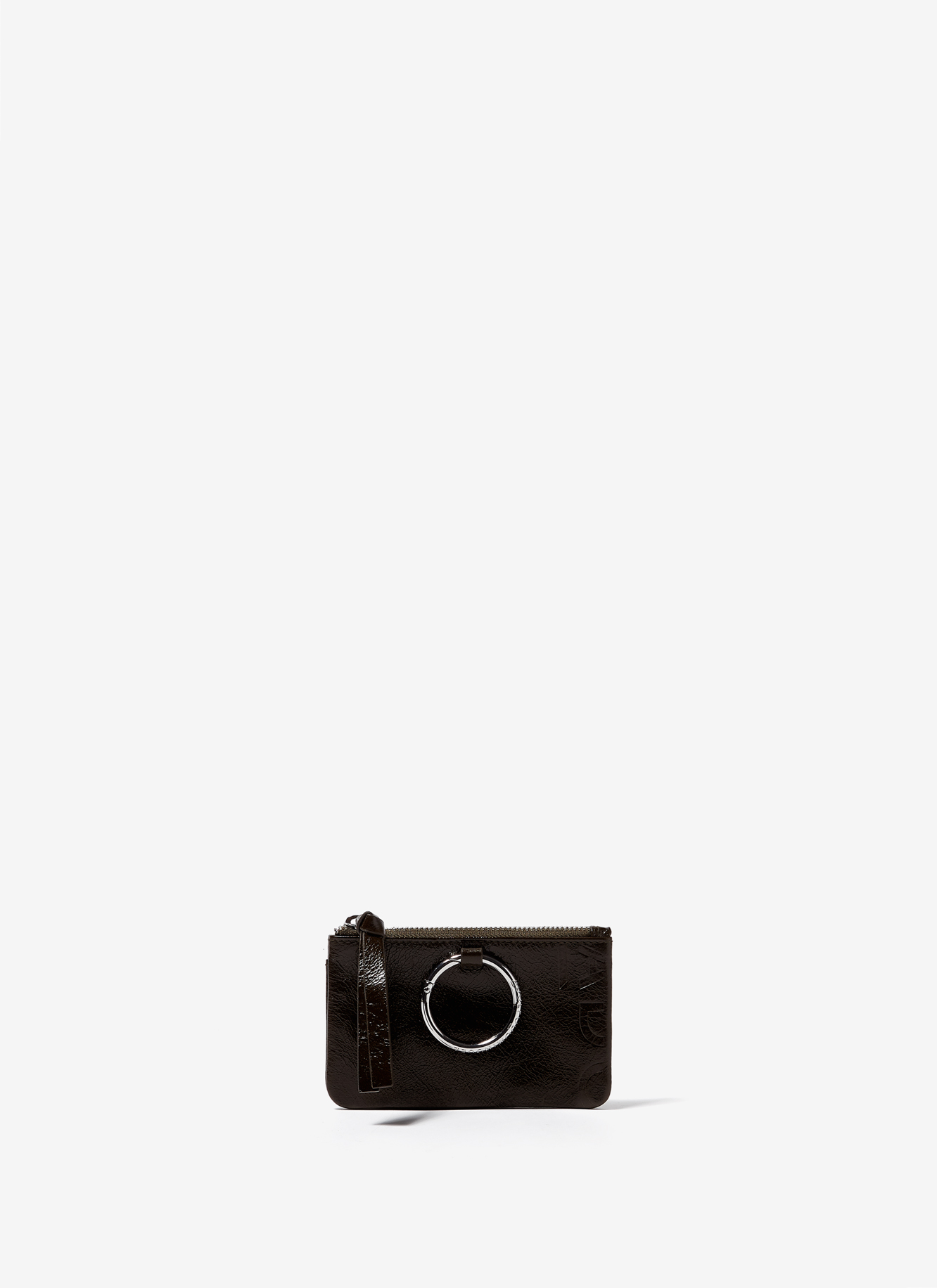 Monedero tarjetero en piel brillo image number 0