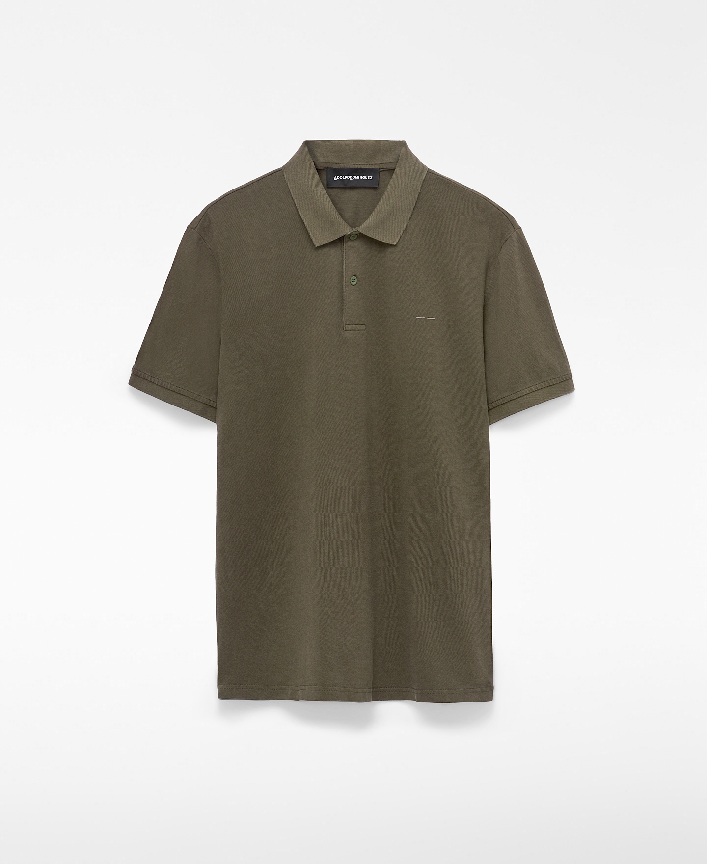 Polo de algod&atilde;o lavado piqu&eacute; de corte regular image number 4