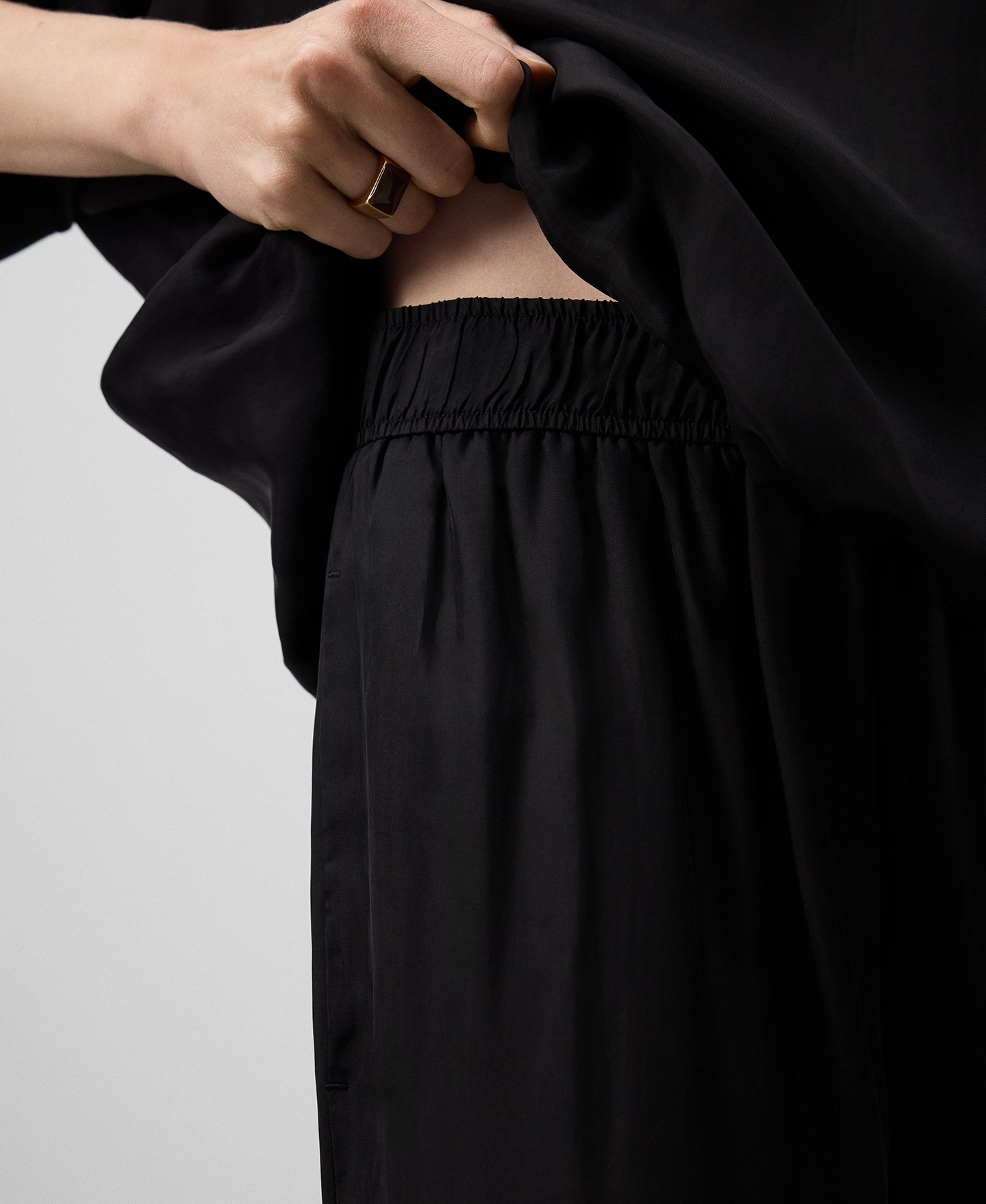 ブラック ストレート パンツ image number 3