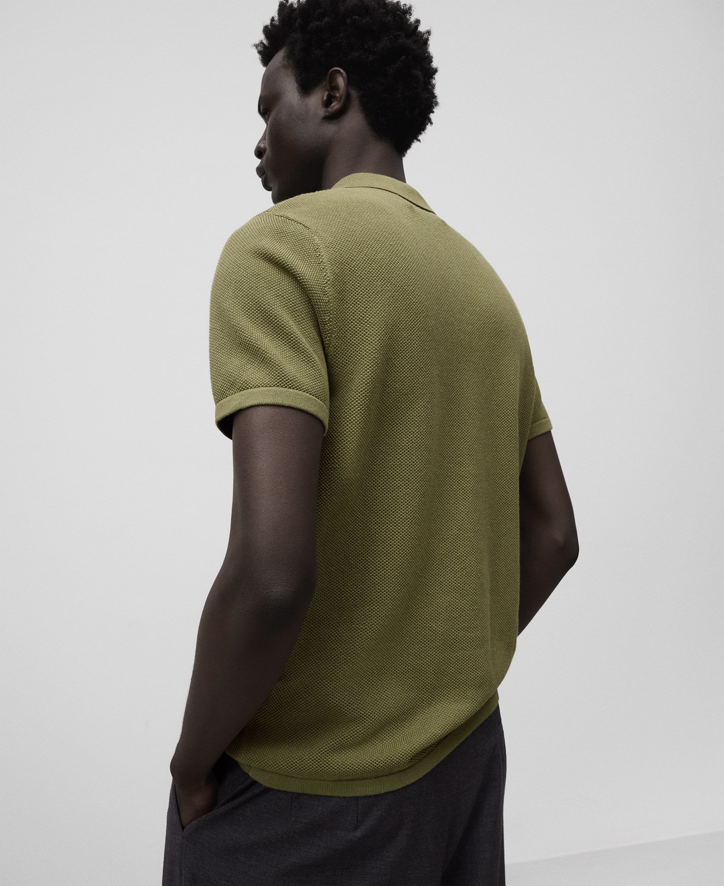 Polo punto estructura hombre image number 2