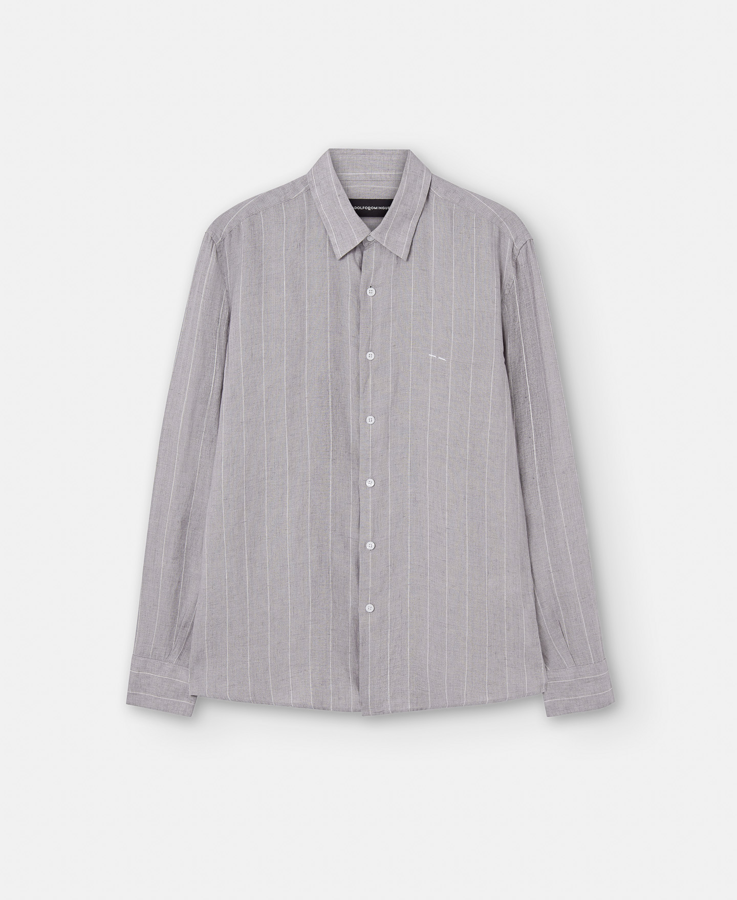 Camisa rayas en lino natural image number 4