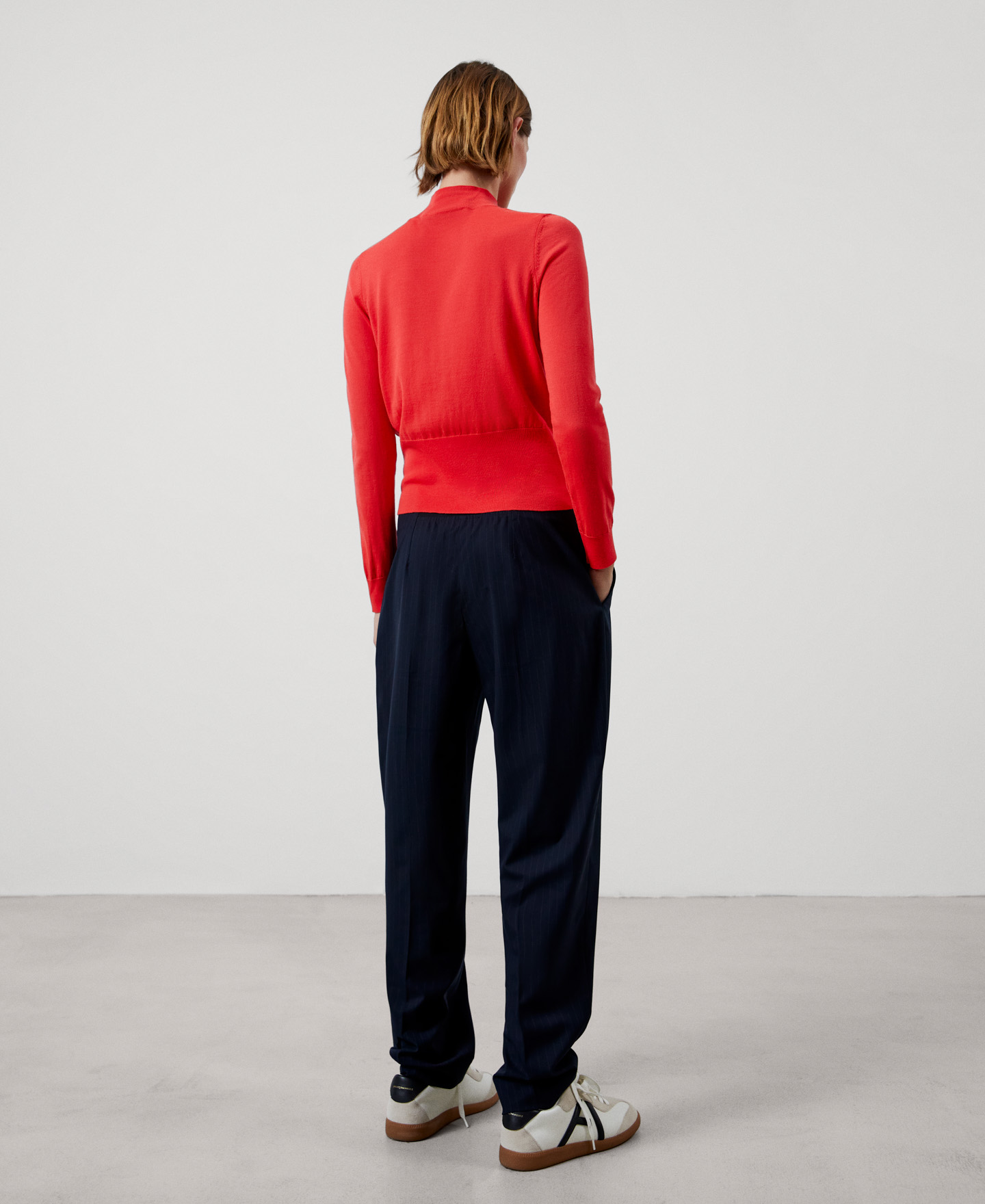 Merino wool high collar sweater image number 2