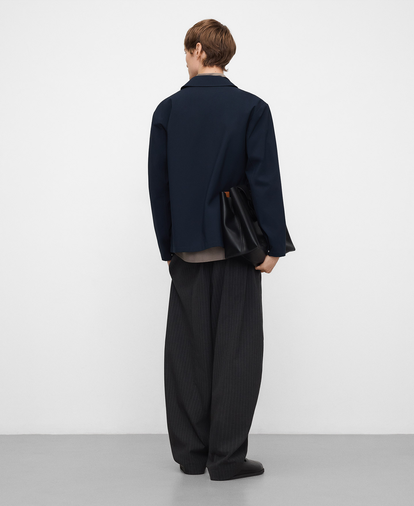 Spread collar technical jacket man image number 2