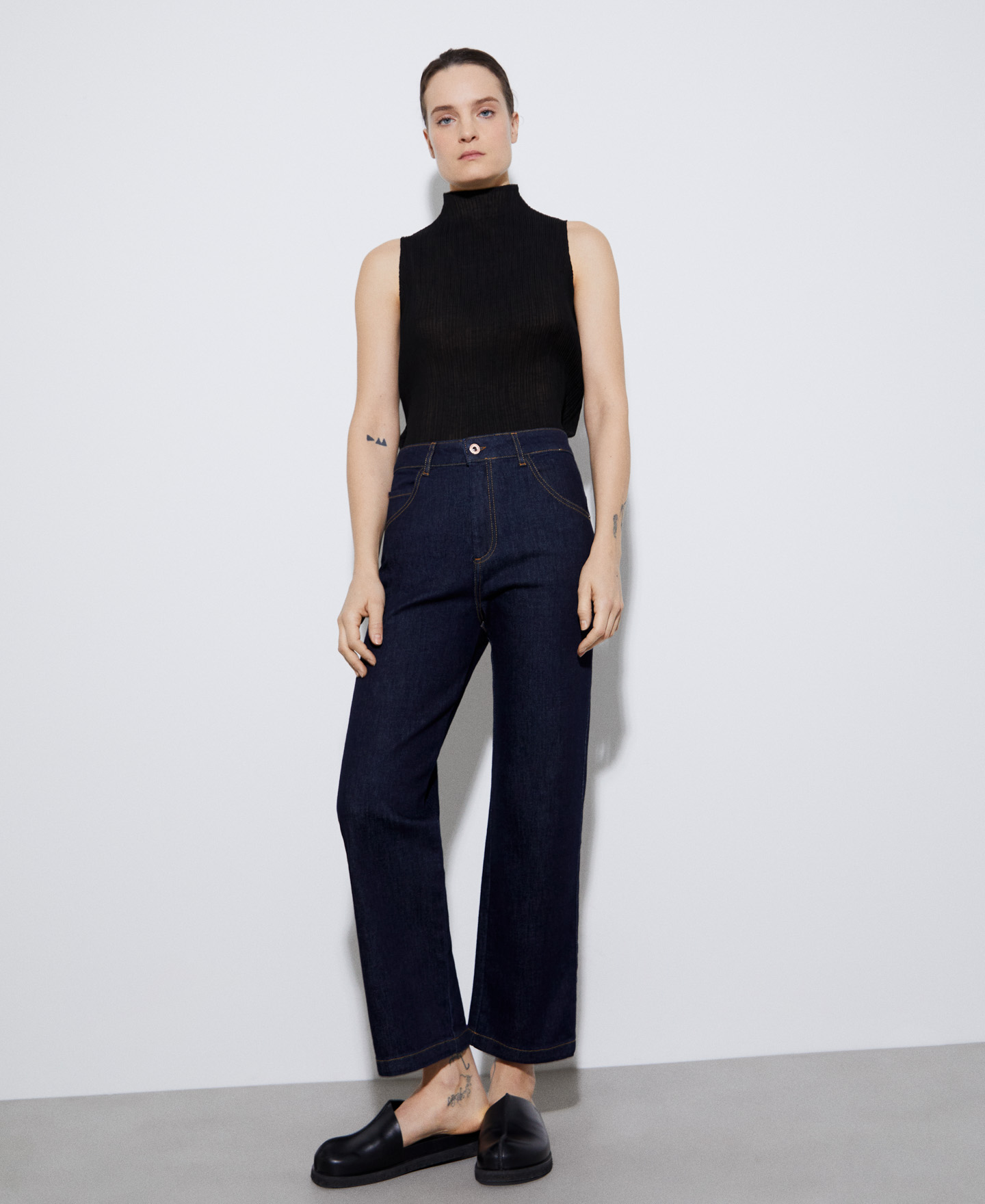 Five-pocket straight trousers image number 1