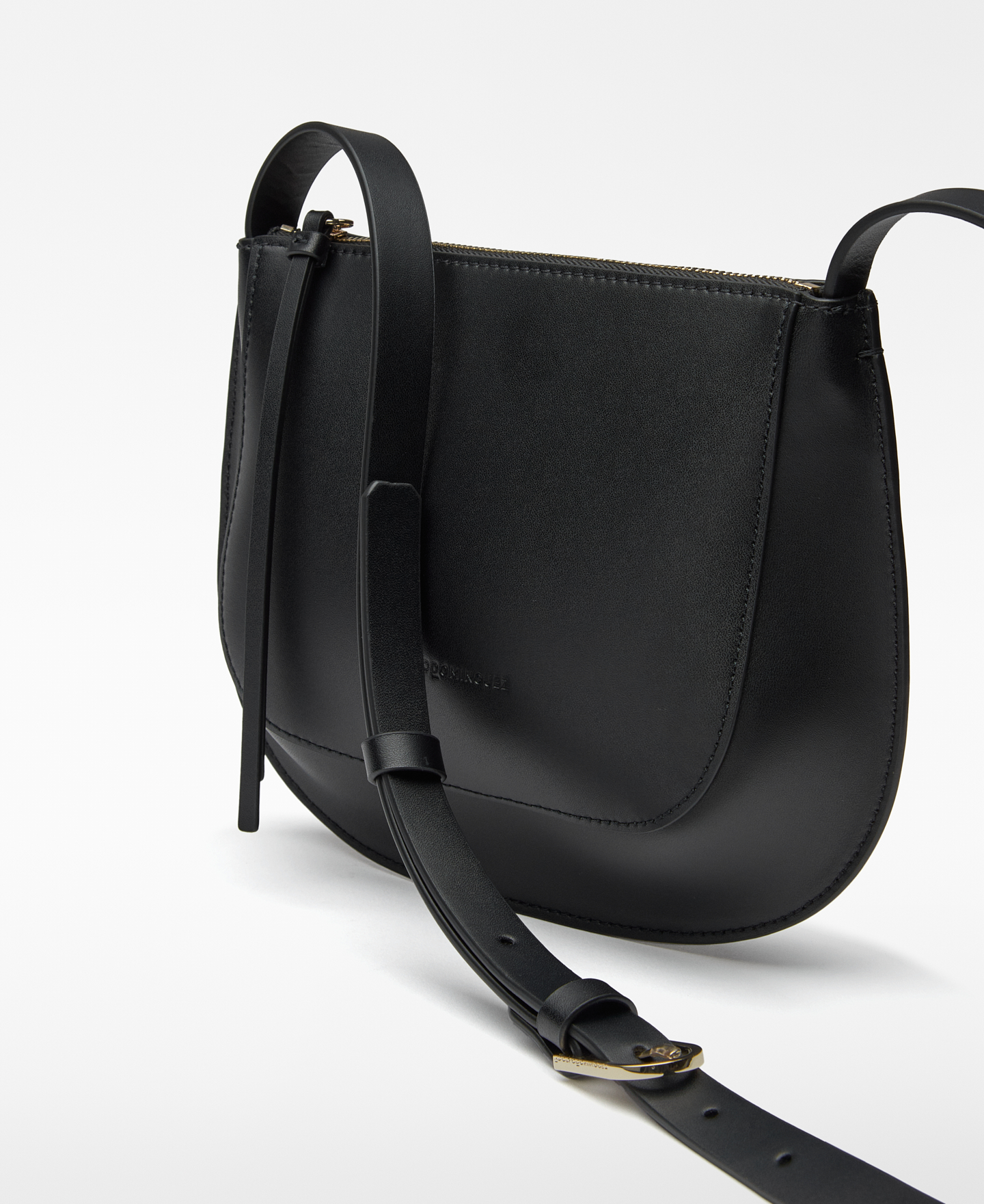 Bandolera piel responsable negro mujer image number 8