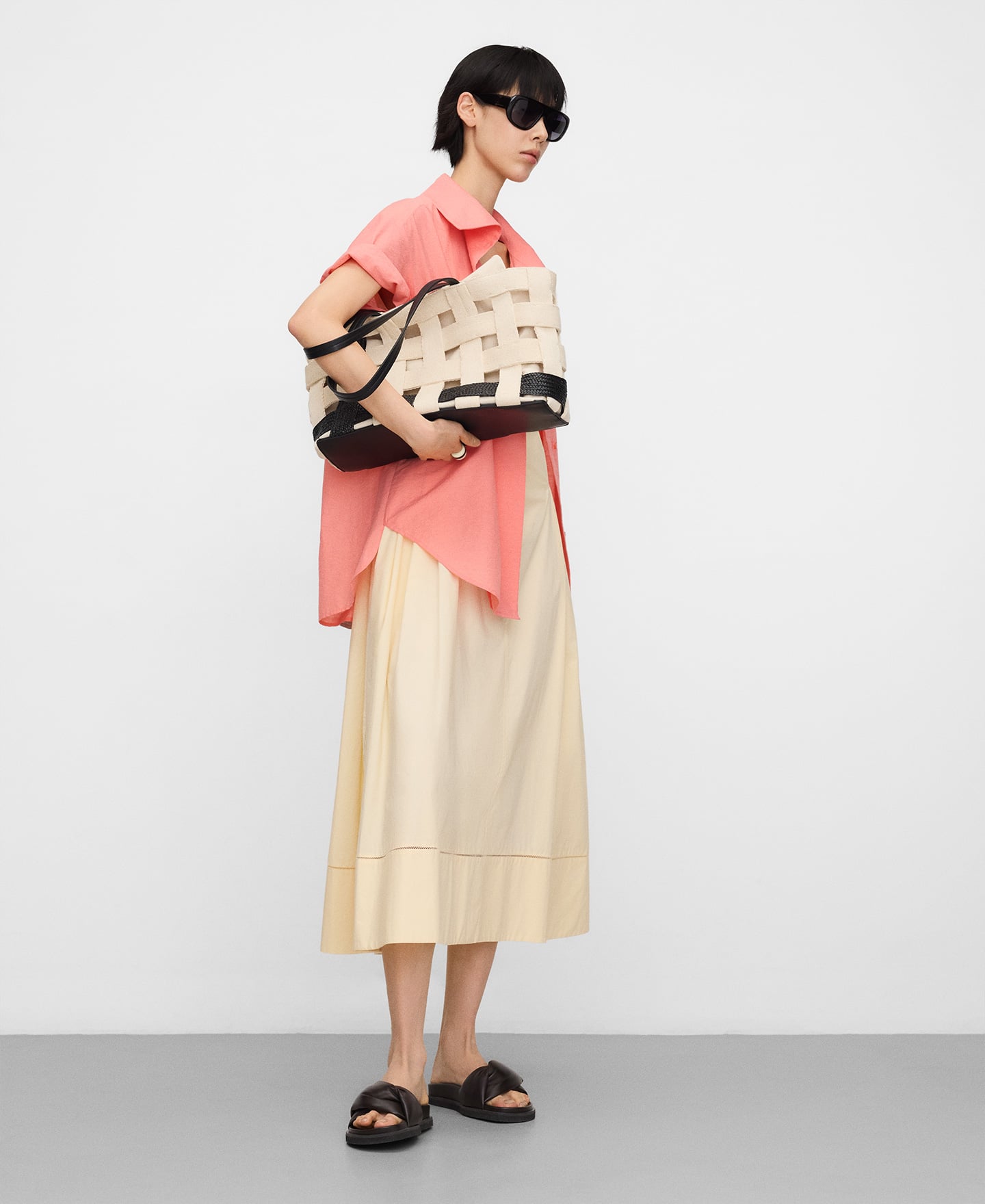 Horizonte cotton shopper bag image number 4