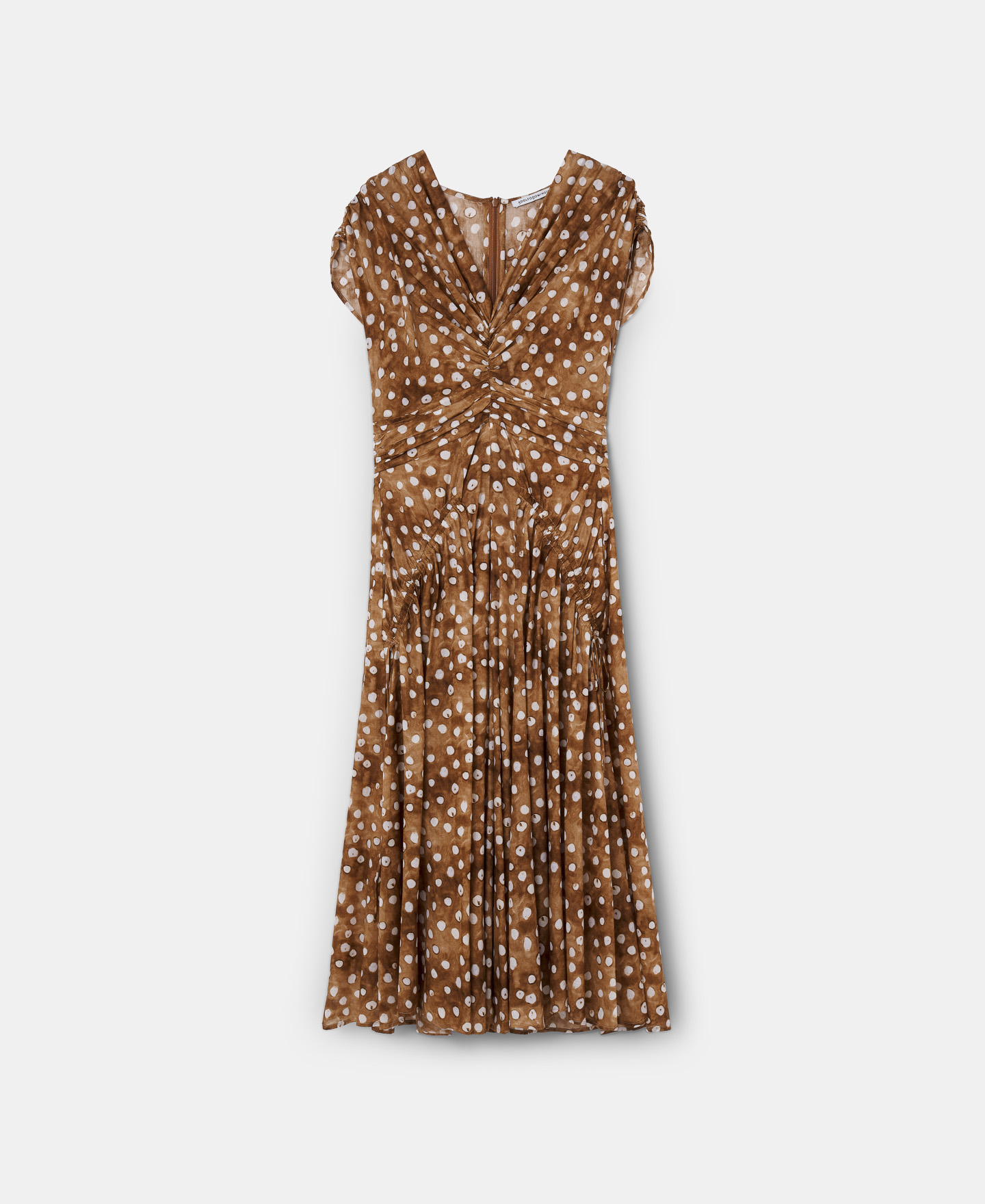 Vestido midi lunares diluidos image number 4