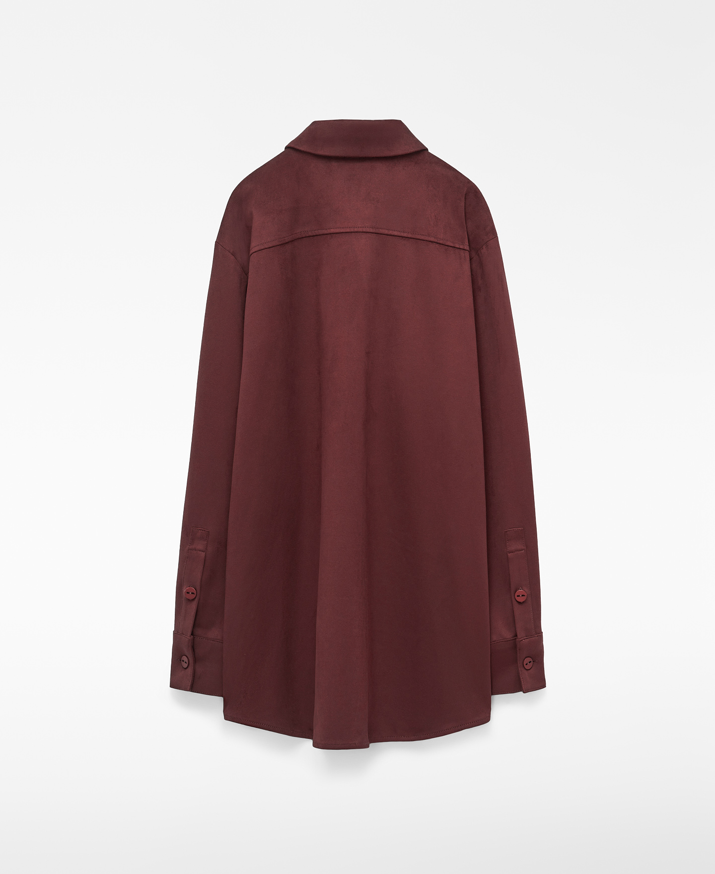 Suede-effect shirt with pocket image number 5