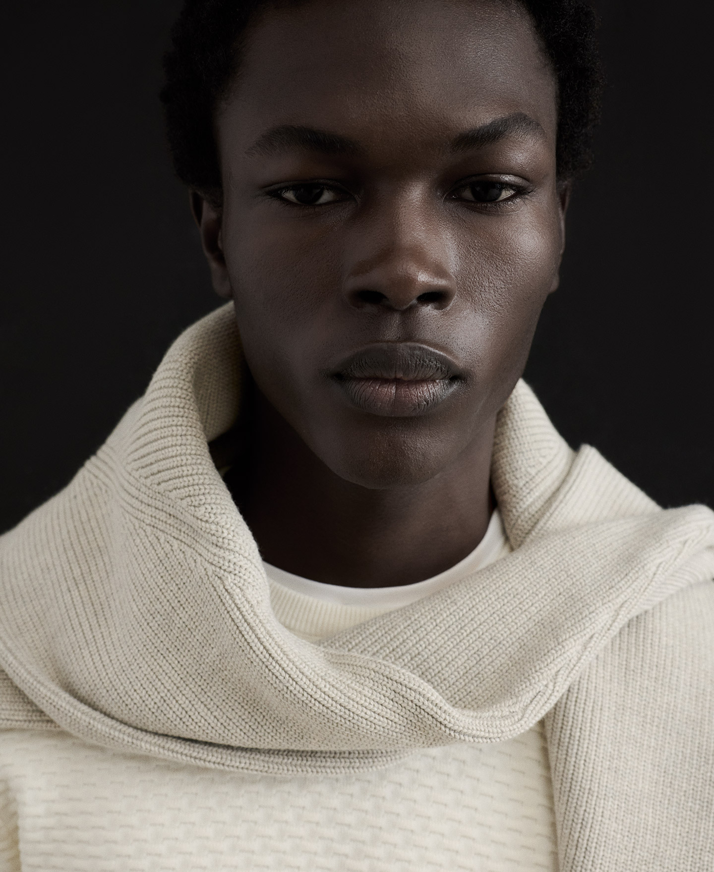 Organic cotton structured knit sweater image number 3