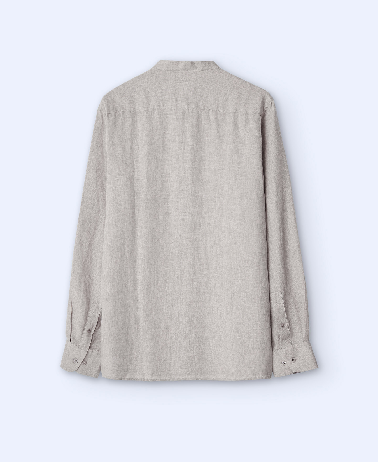 Linen Mandarin collar shirt image number 5