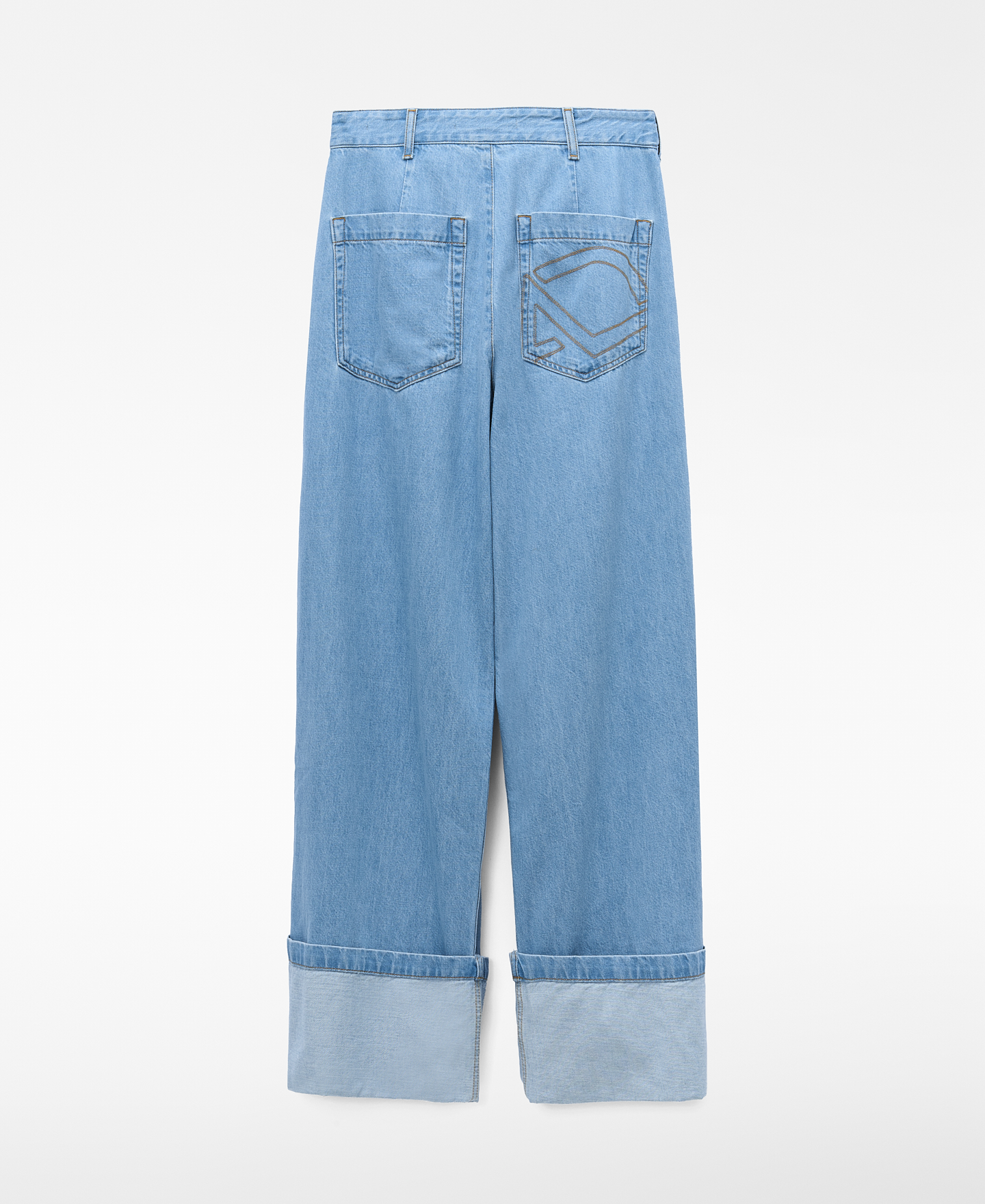 Pantal&oacute;n baggy cruzado denim algod&oacute;n image number 5