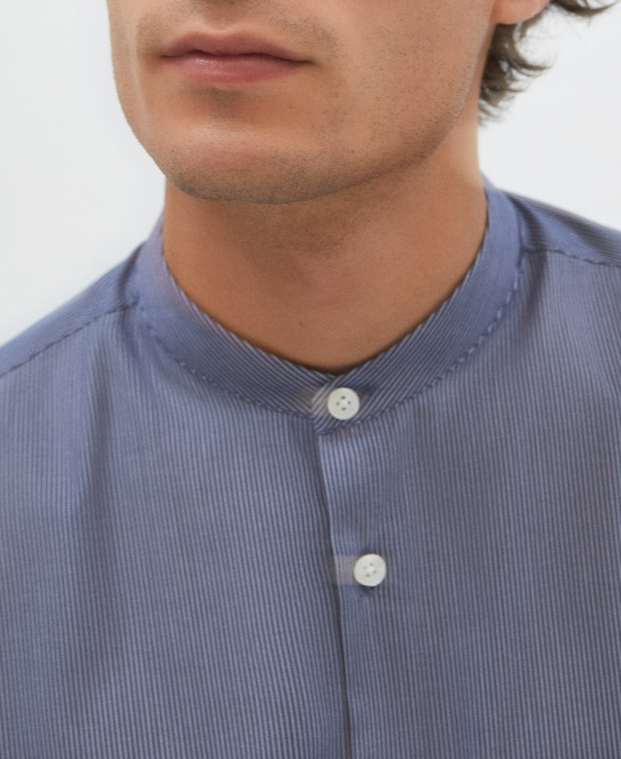 Striped shirt in cotton image number 3