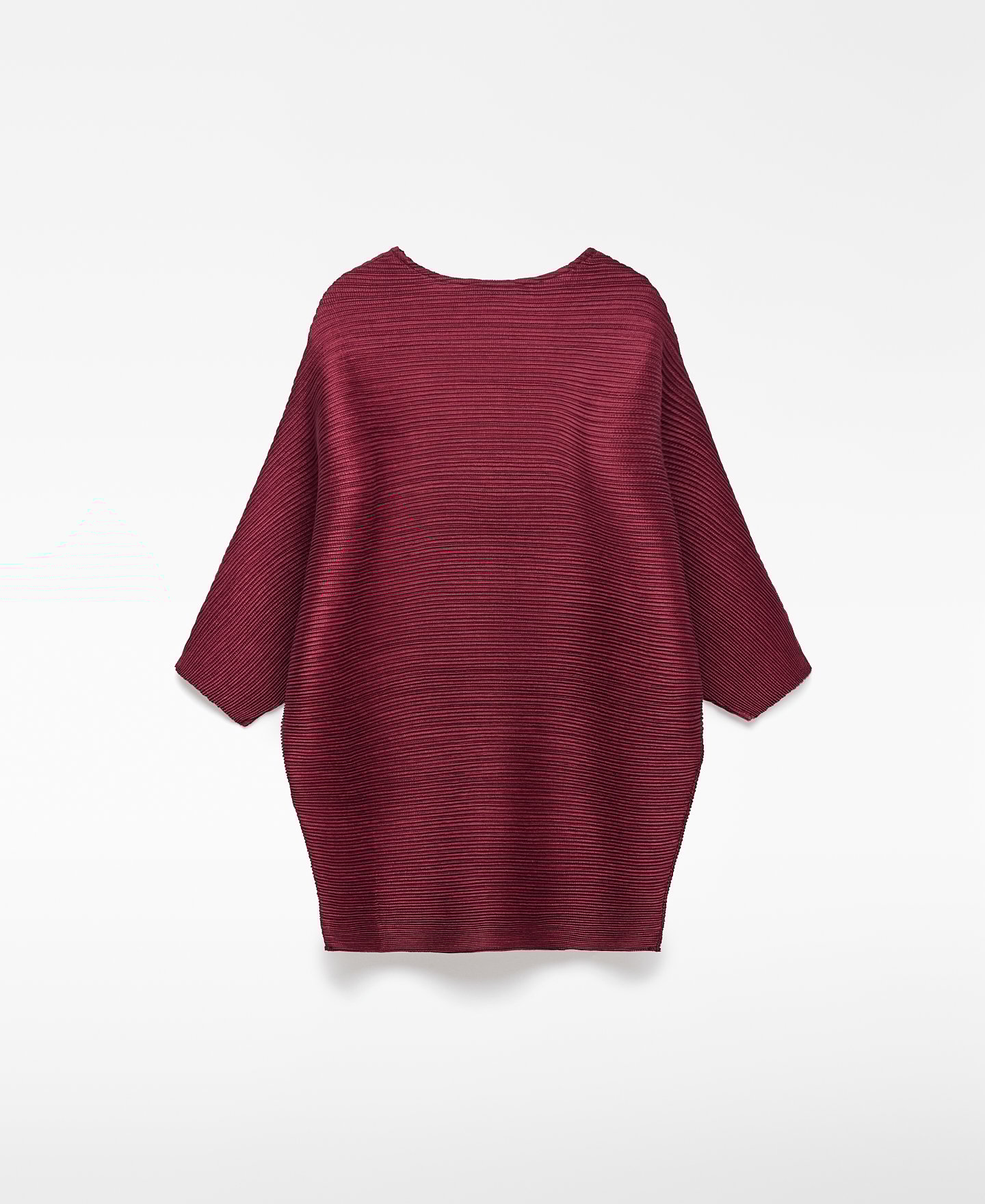 V-neck crinkle top woman image number 5