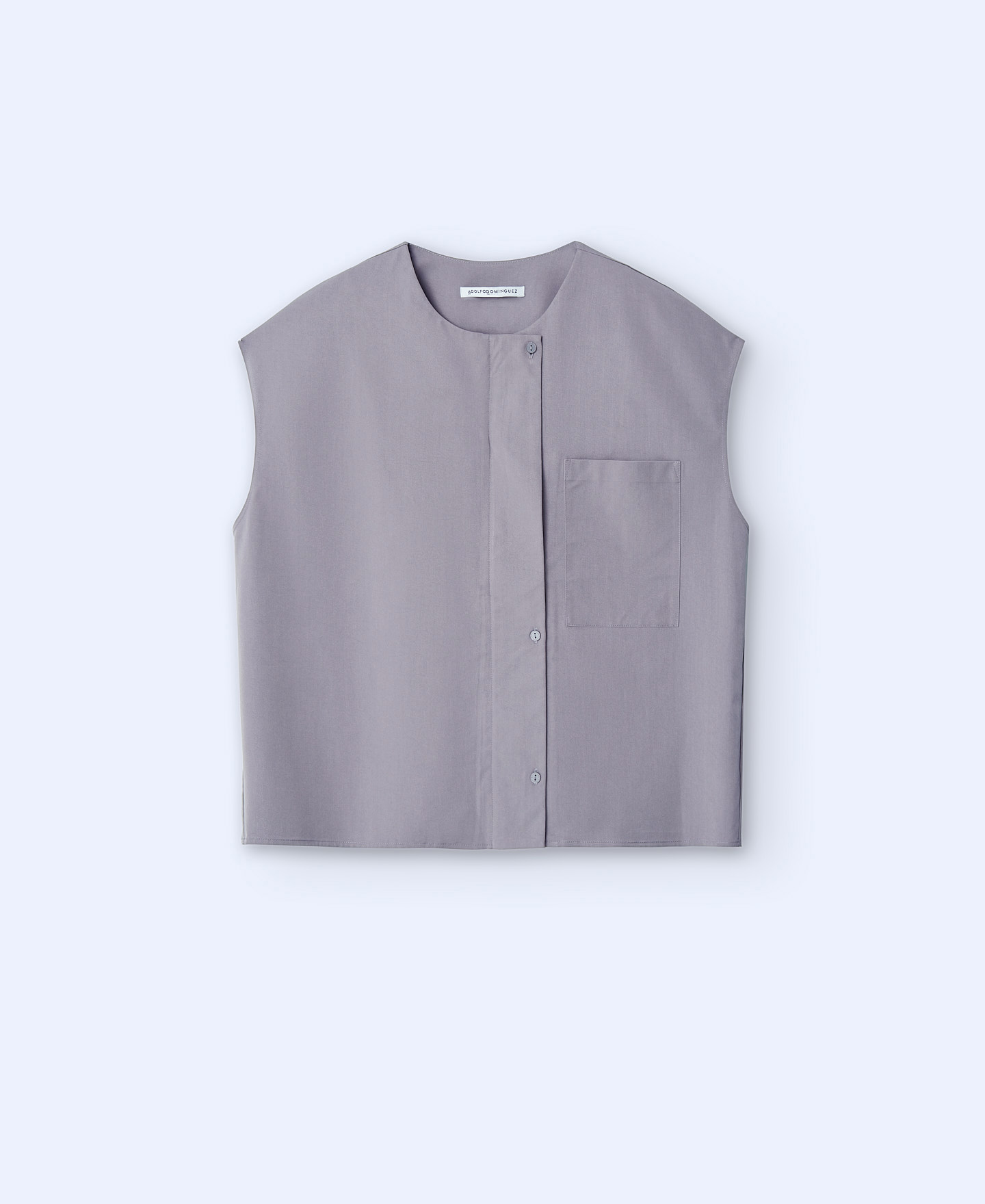 Blusa sem mangas de três botões image number 4