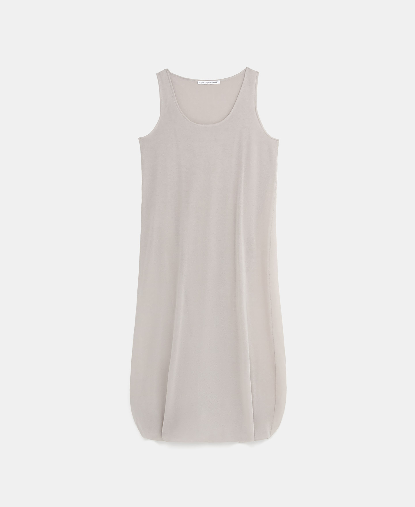 Balloon cut dress in viscose and nylon image number 3