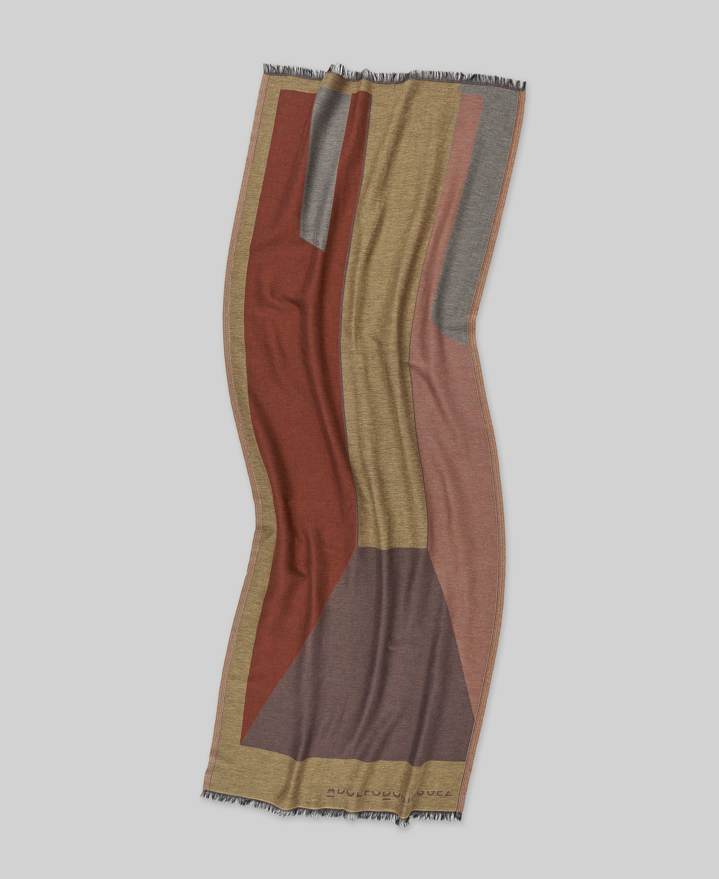 Chal jacquard estampado geom&eacute;trico mujer image number 1