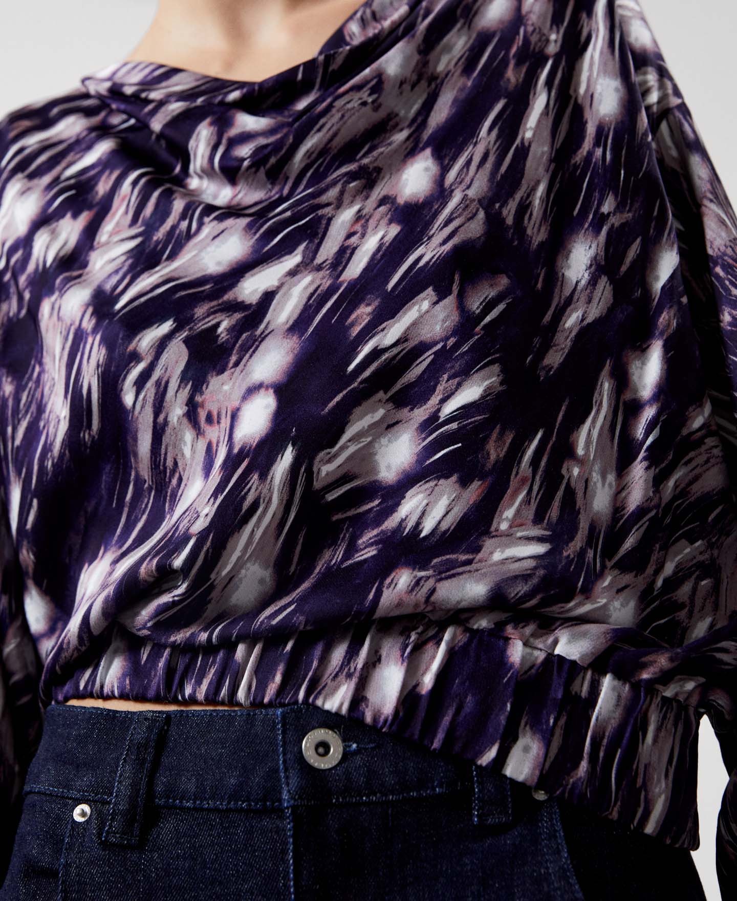 Drapped viscose sweatshirt image number 3