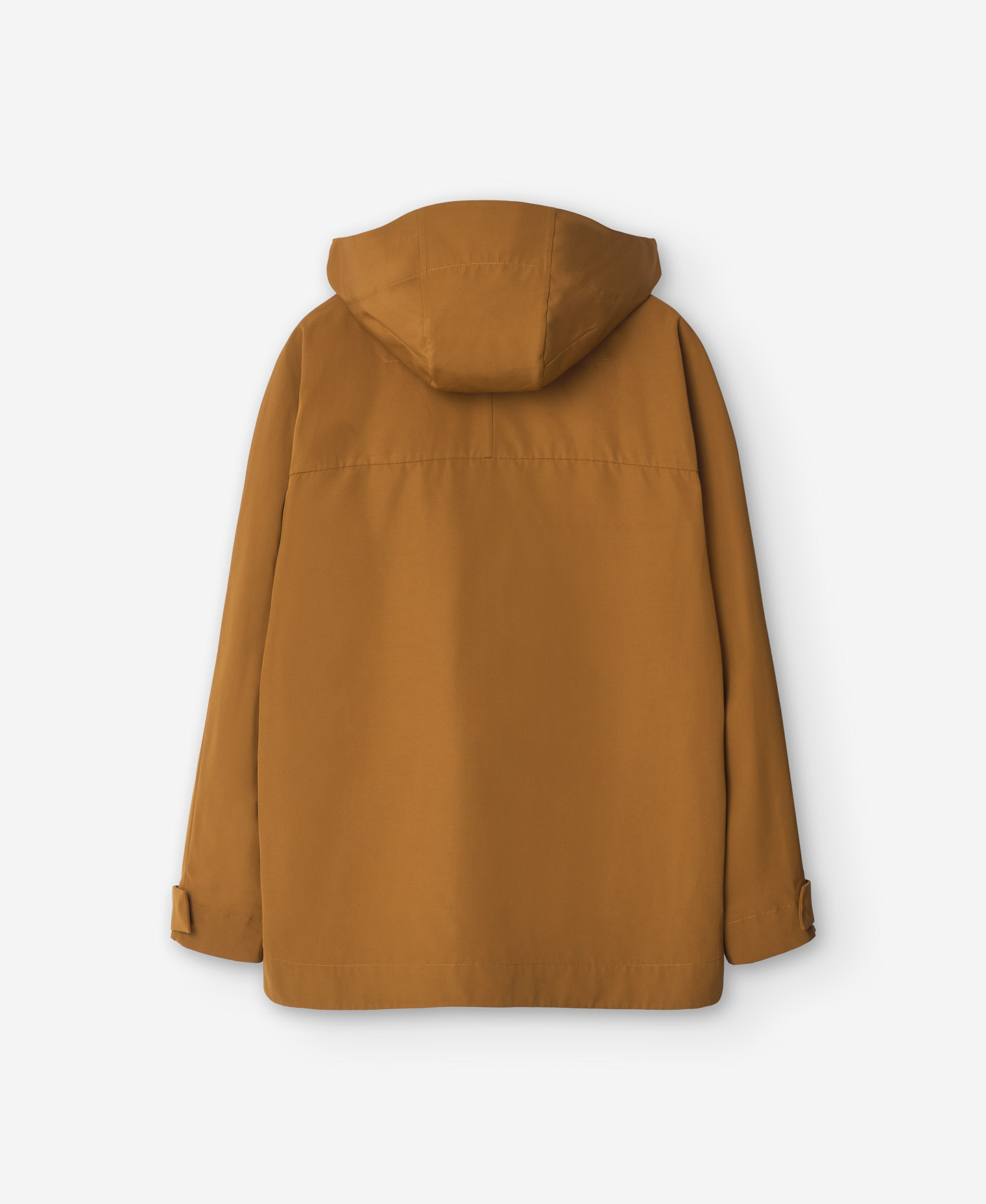 Waterproof orange three-quarter jacket image number 5