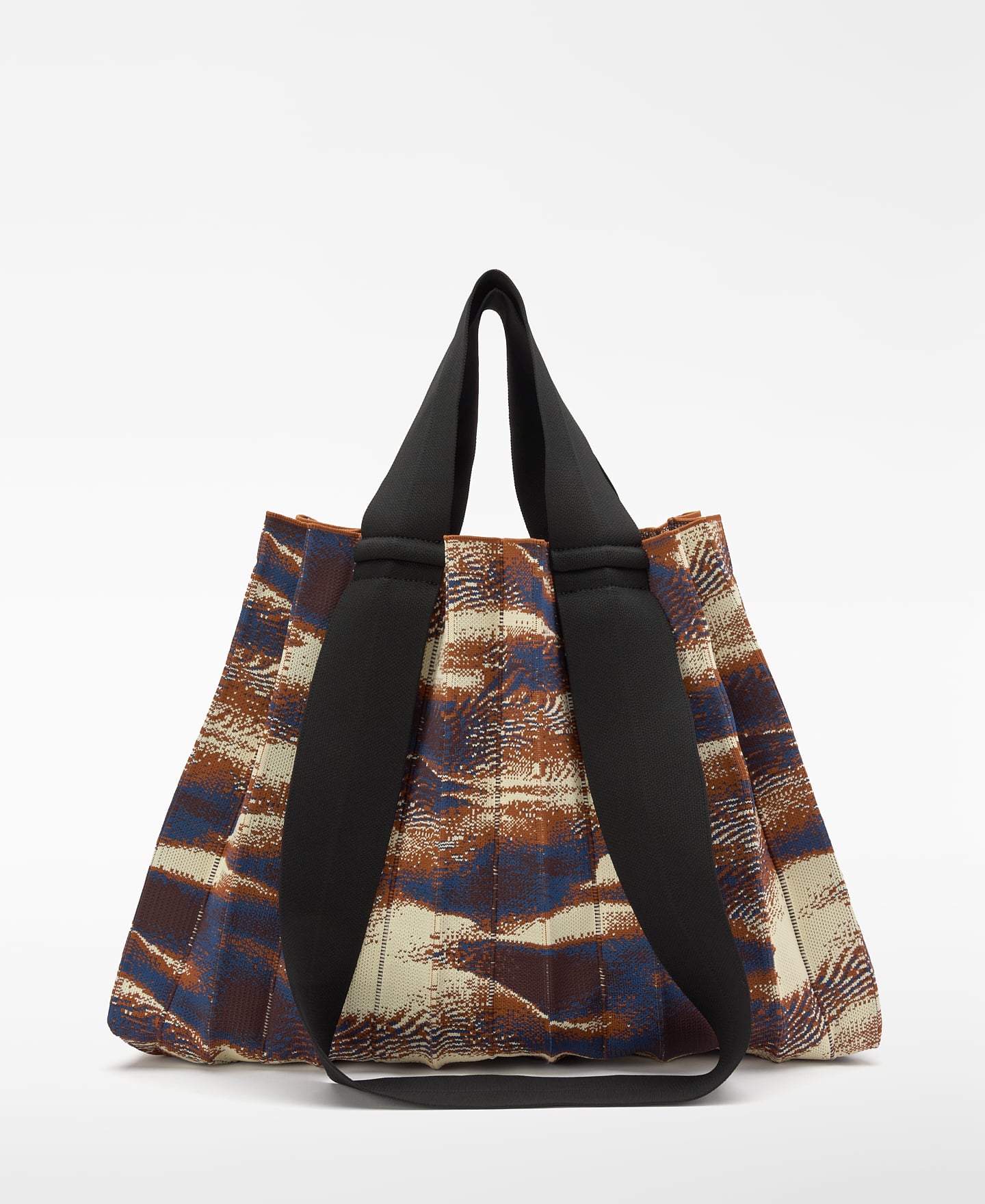 Maxi Shopper plissierter Strick bedruckt image number 1