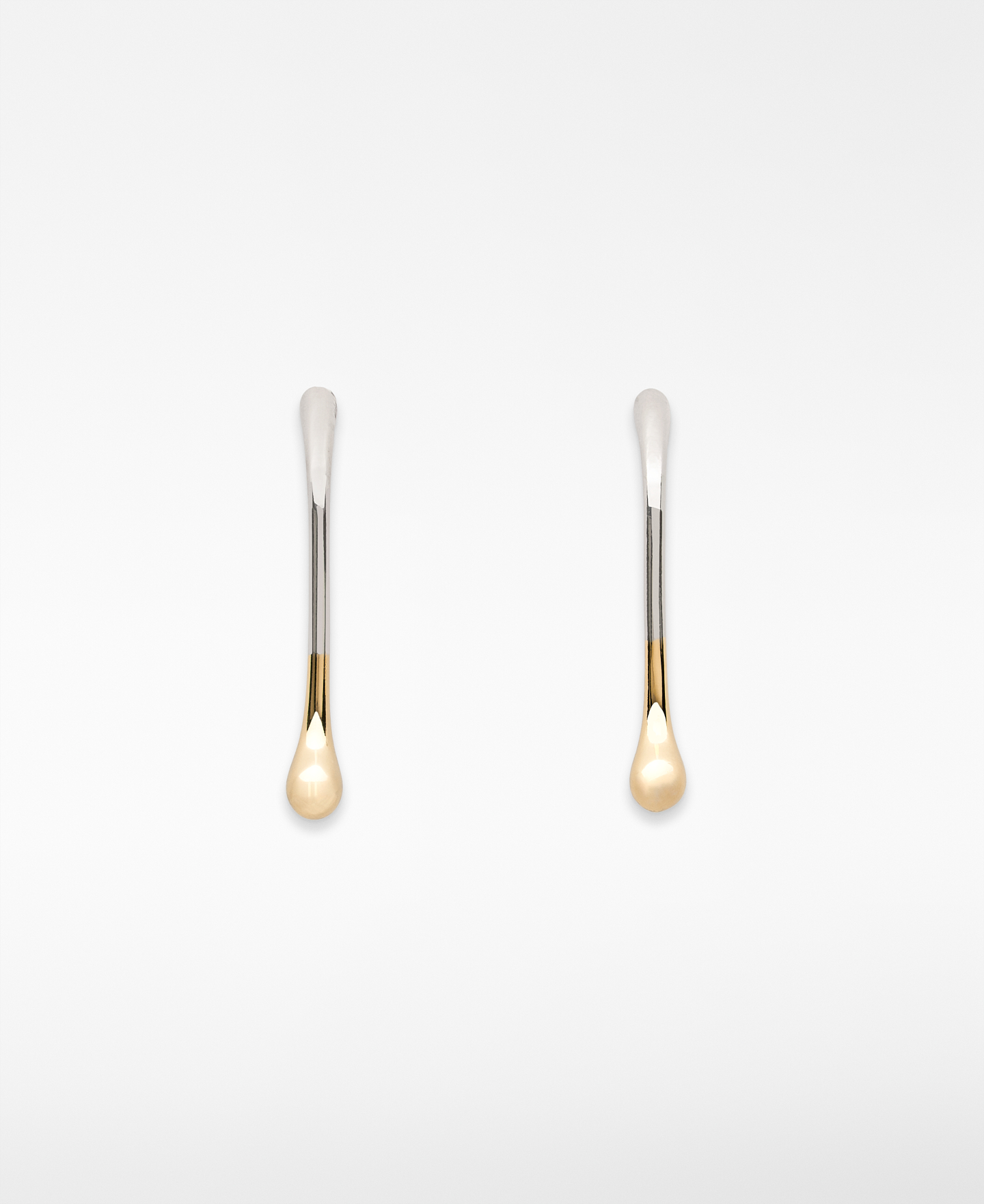 Pendientes alargados doble lacado mujer image number 0