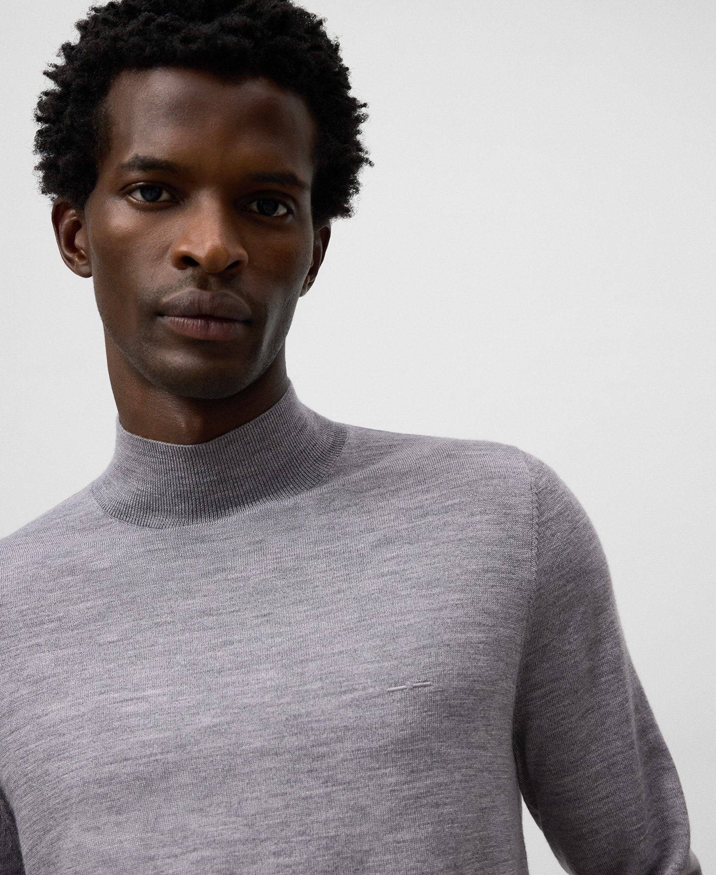 Merino wool perkins collar sweater man image number 3