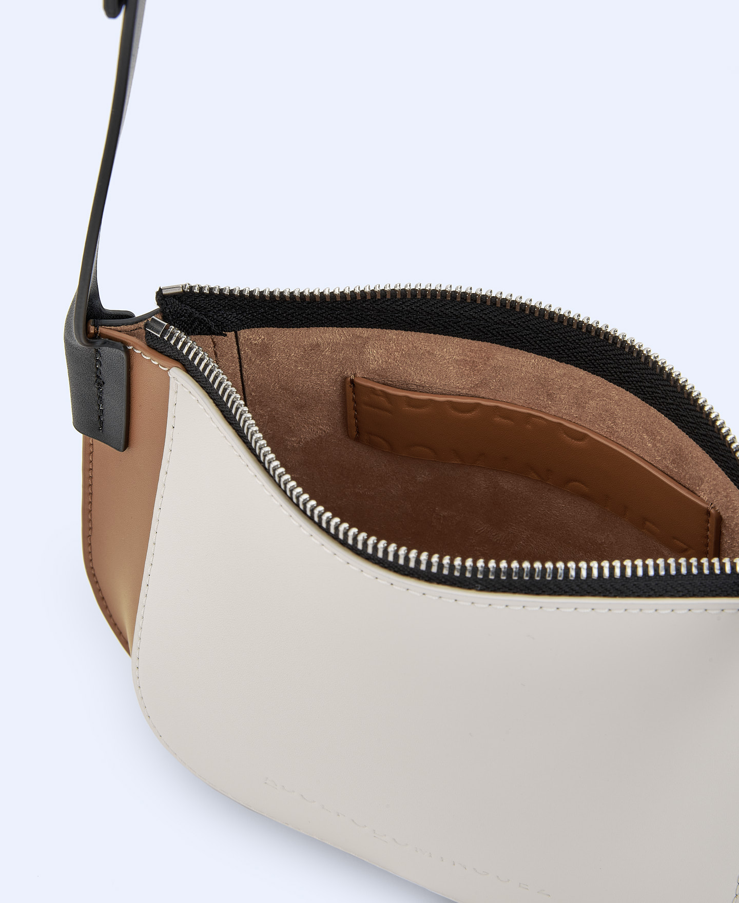 Three-colour leather mini shoulder bag image number 3