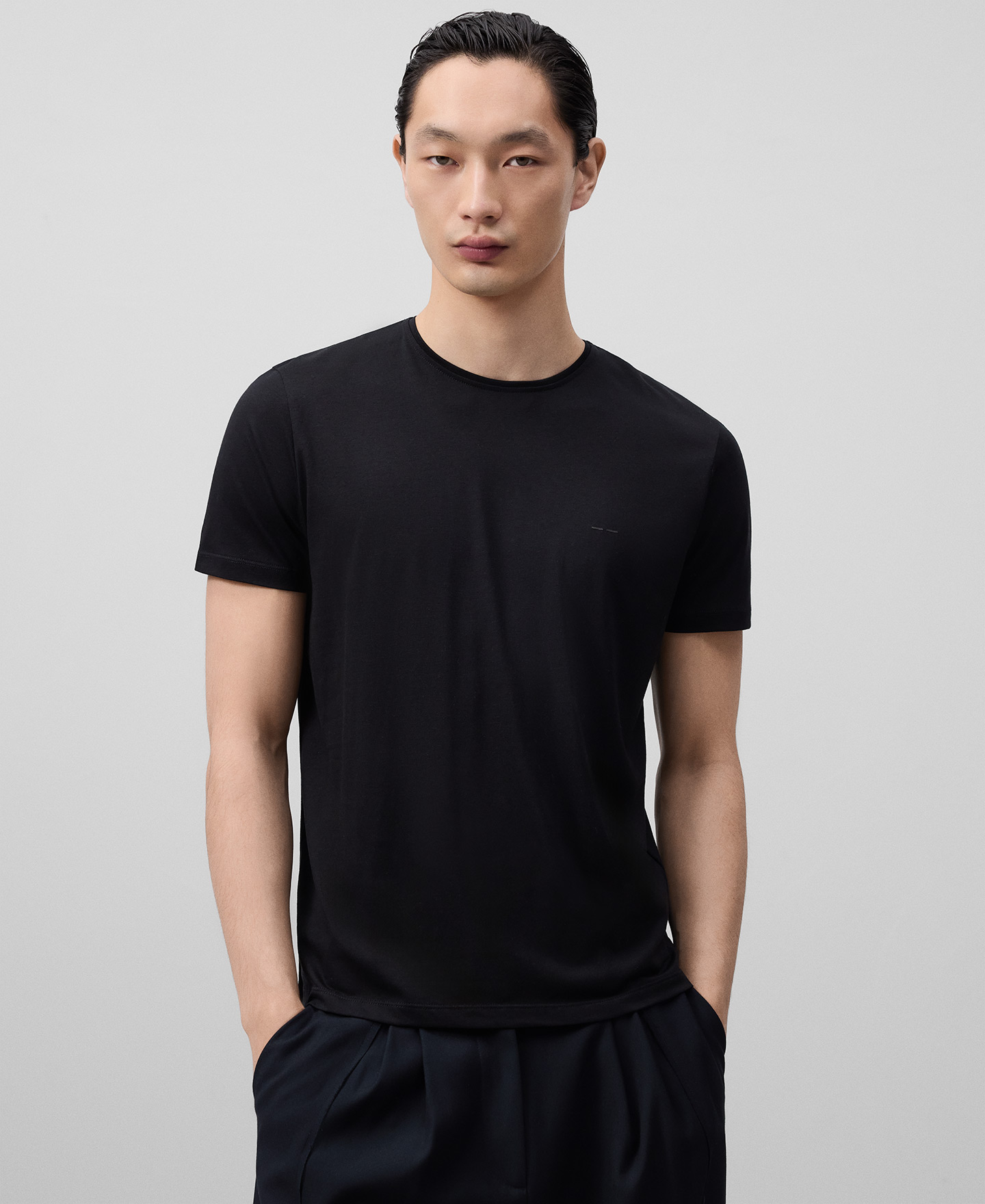 Herrenshirt aus Lyocell und Baumwolle image number 0