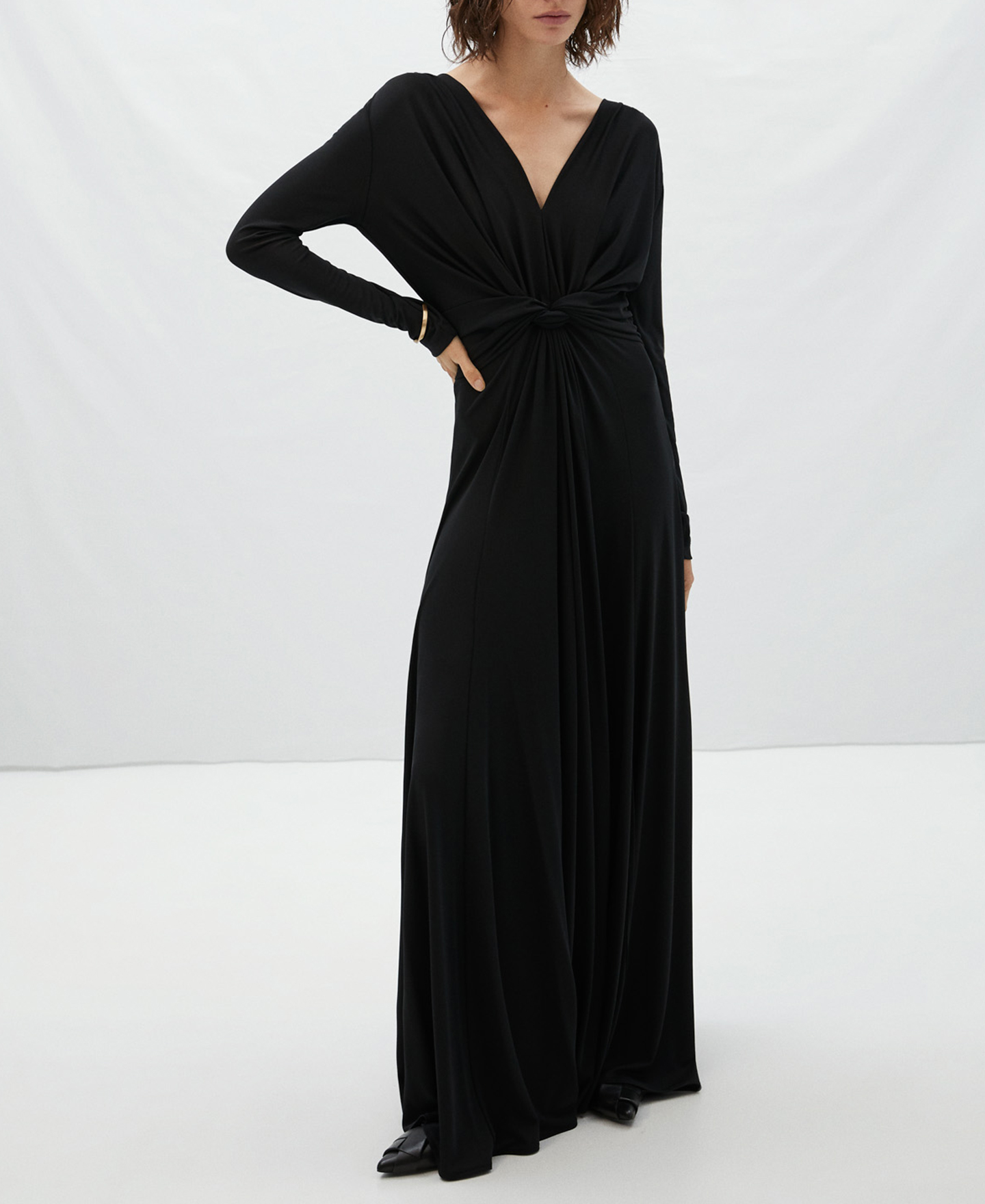 Bougainvillea long dress waist detail image number 1