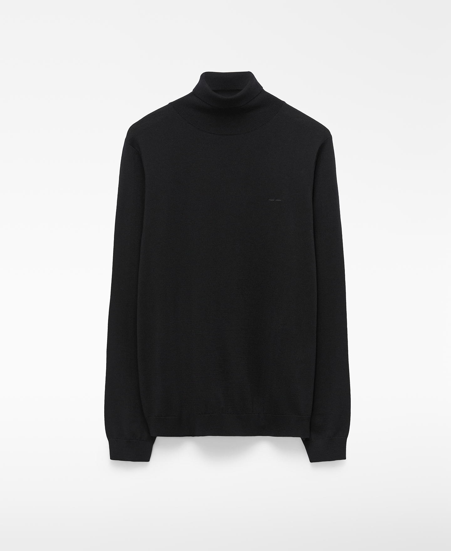 Merino wool mock neck sweater image number 4
