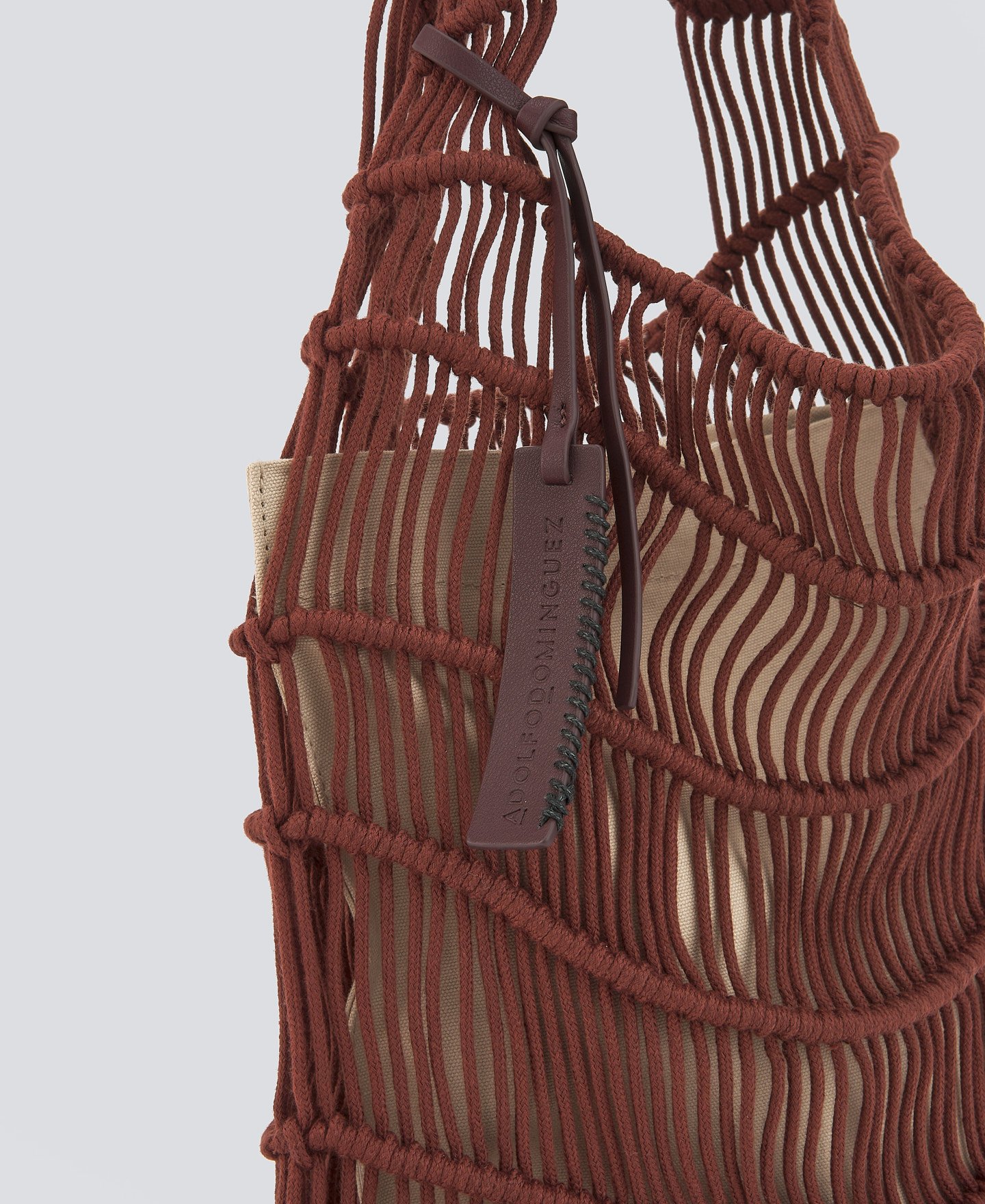 Macramé medium shopper bag woman image number 3