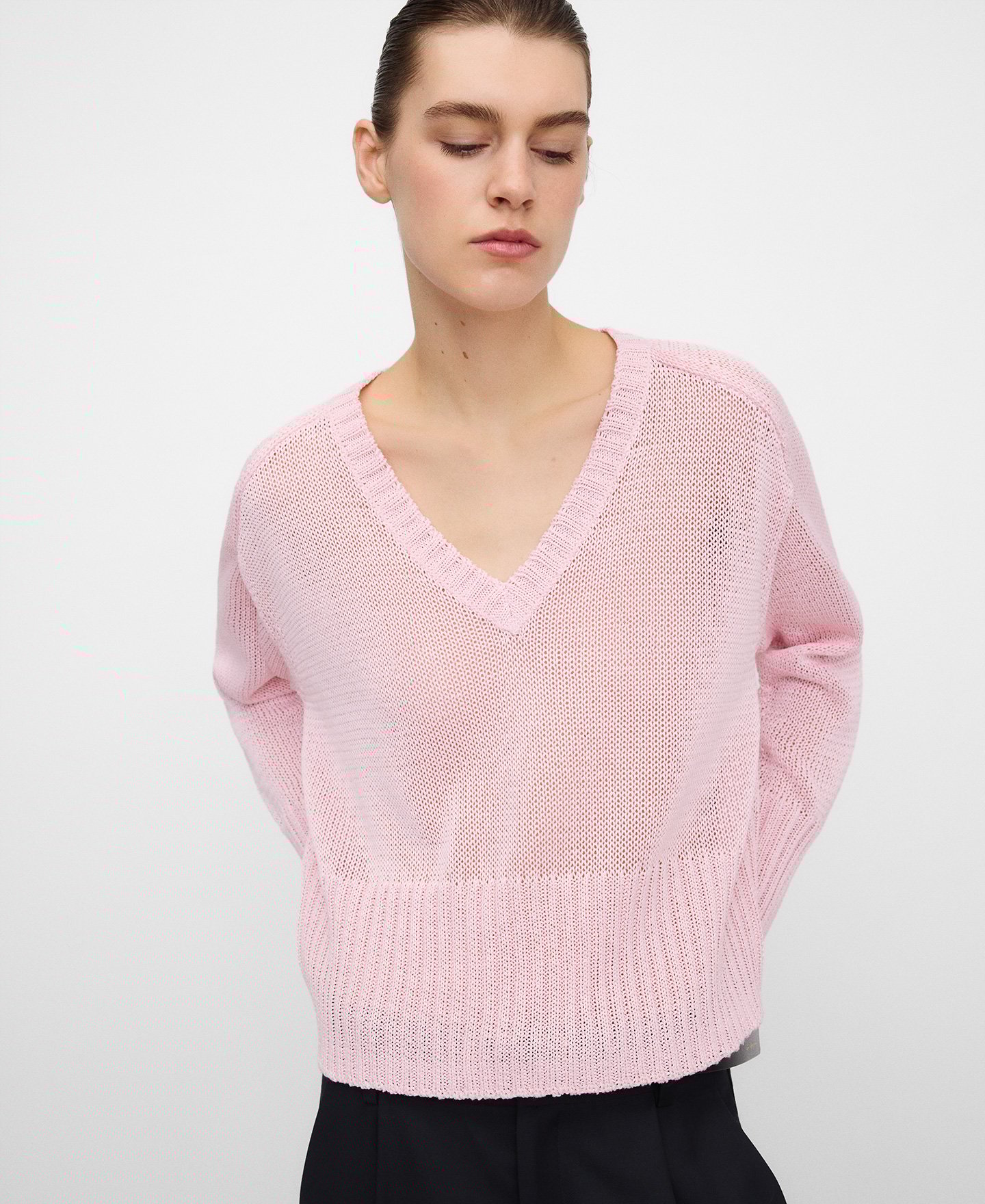 Jersey corto cuello pico punto image number 0