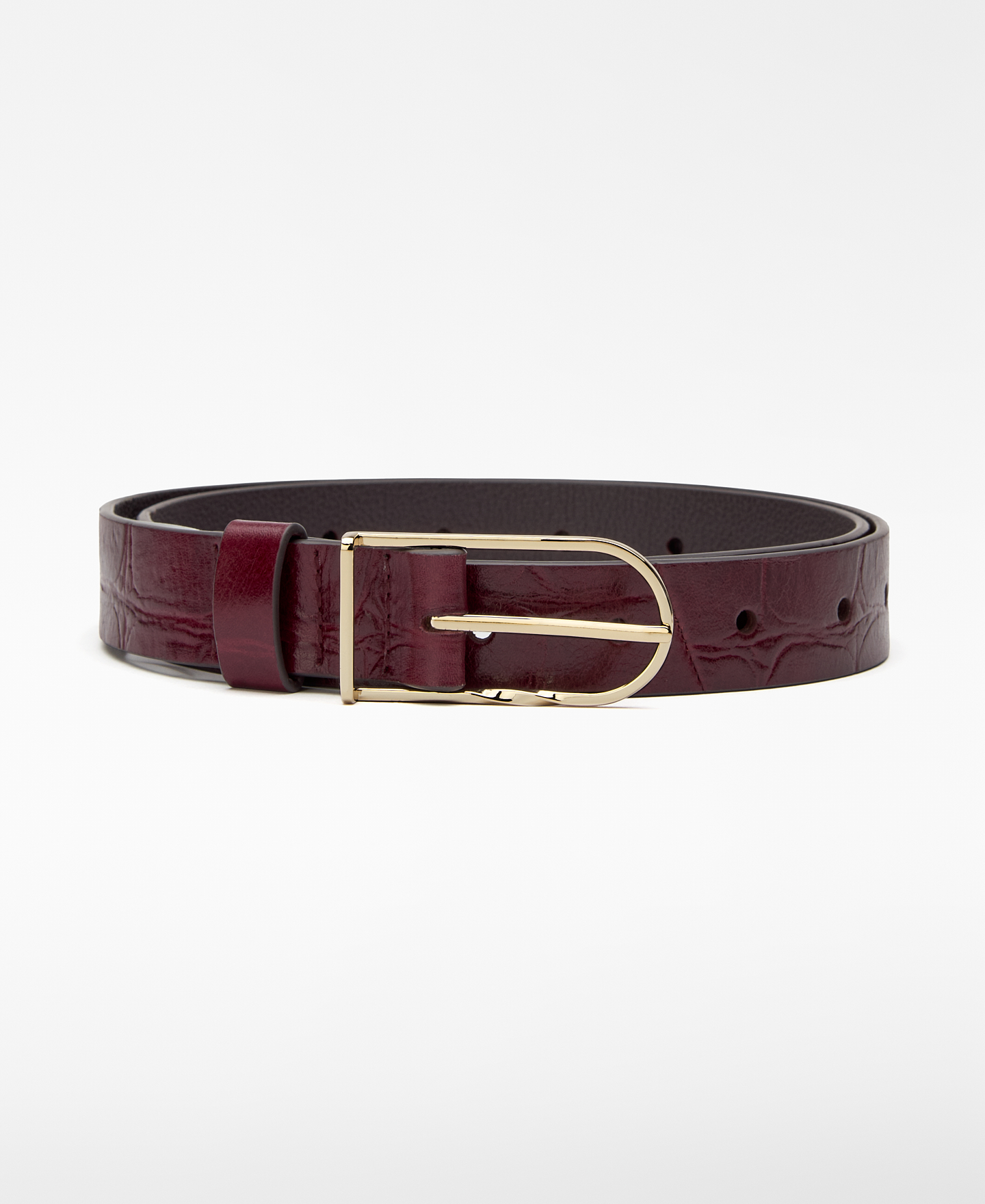 Croc-effect belt image number 0