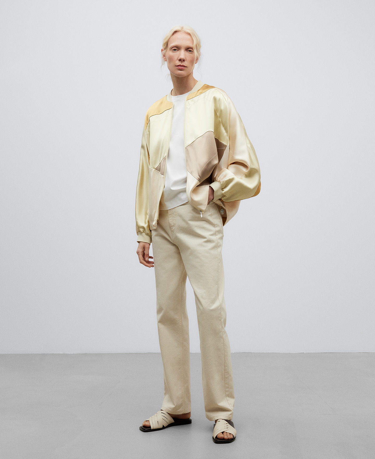 Bomber patchwork mujer image number 1