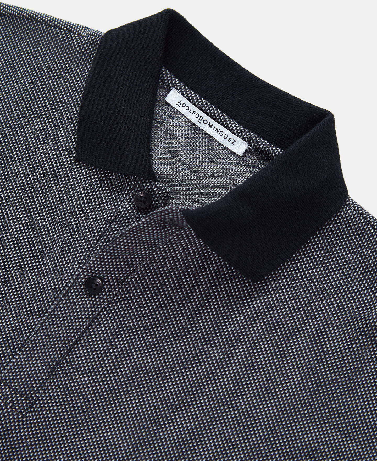 Blue polo shirt in cotton jersey image number 6