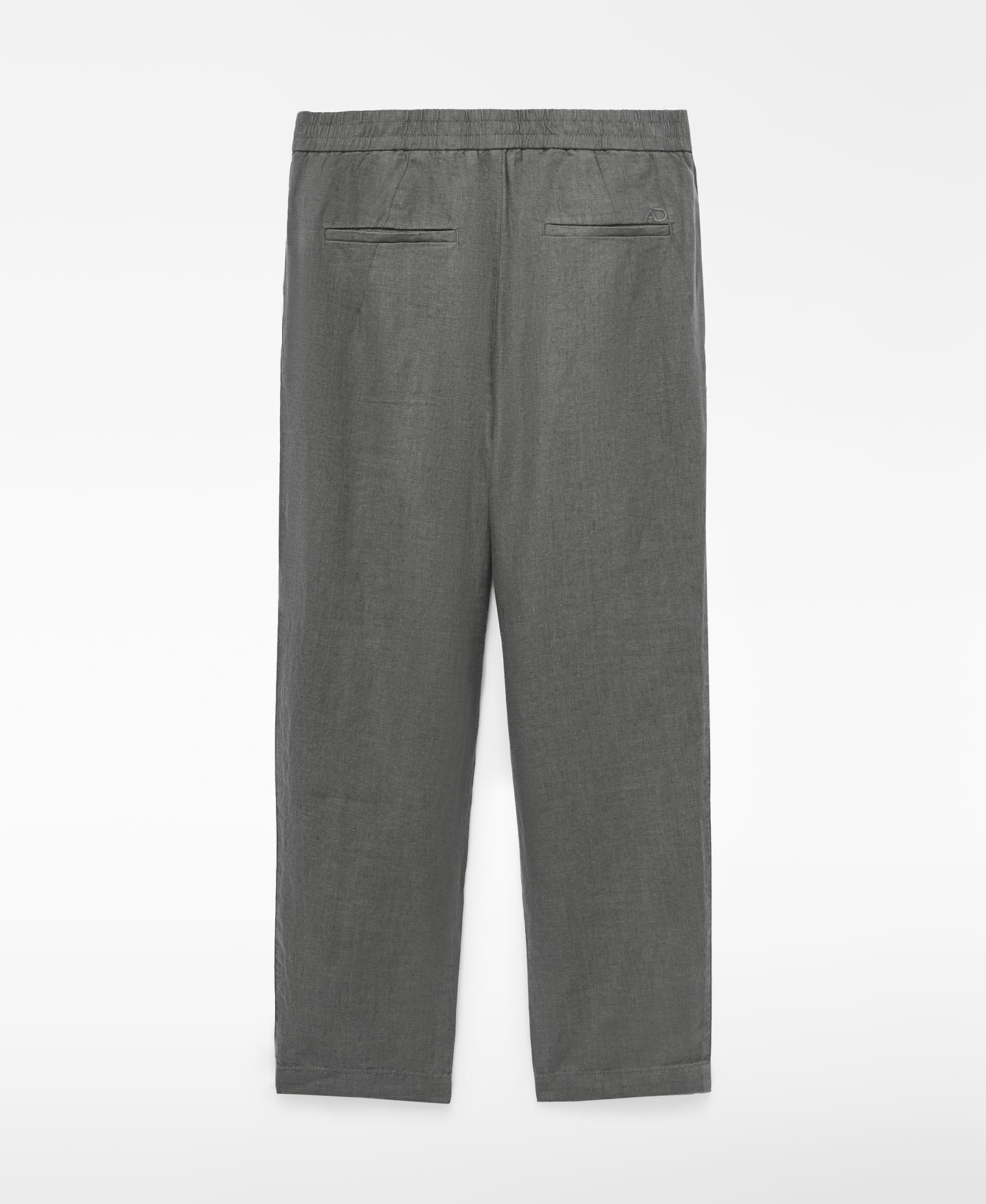 European linen semi-jogger trousers image number 1