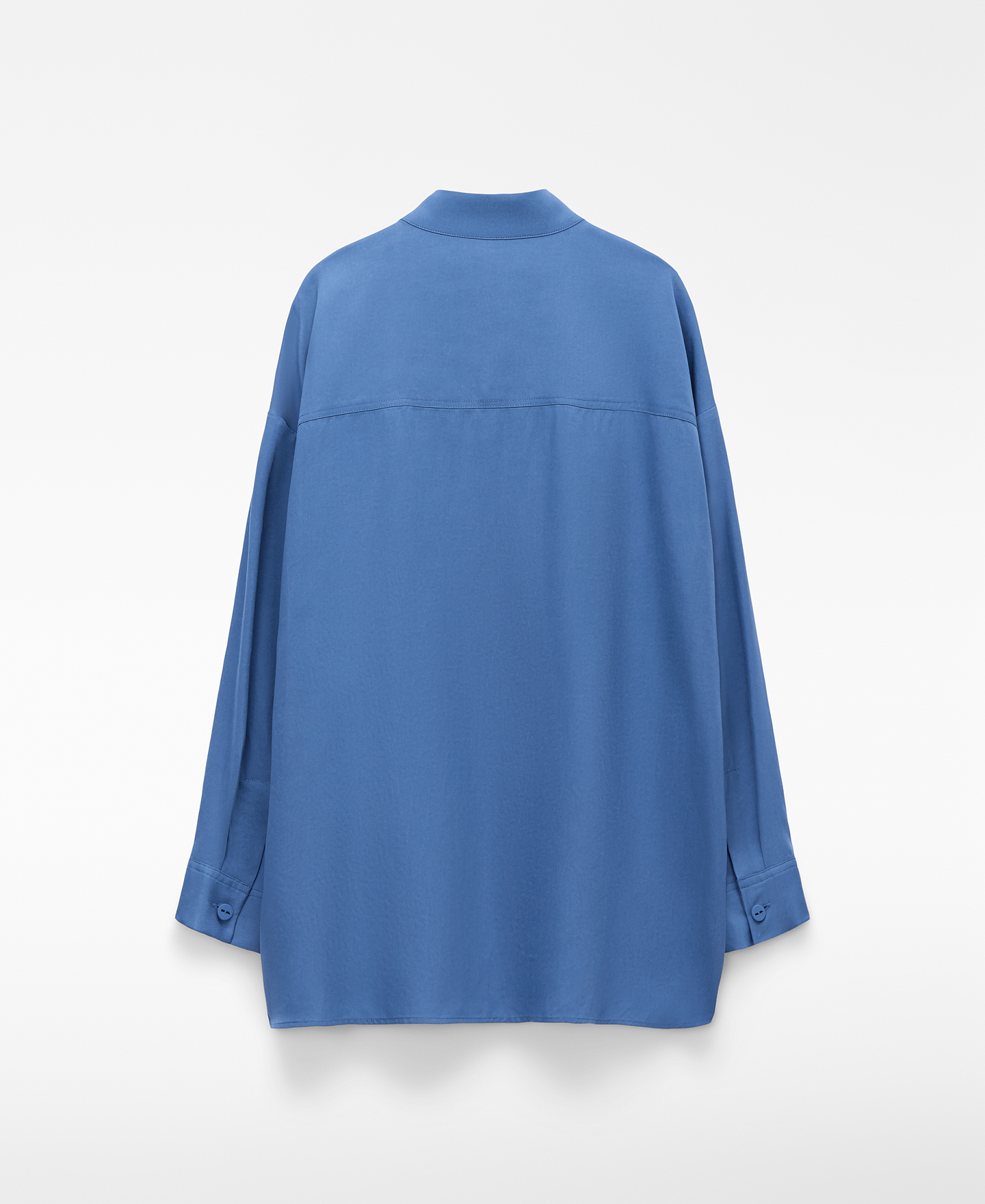 Mandarin collar loose shirt image number 5