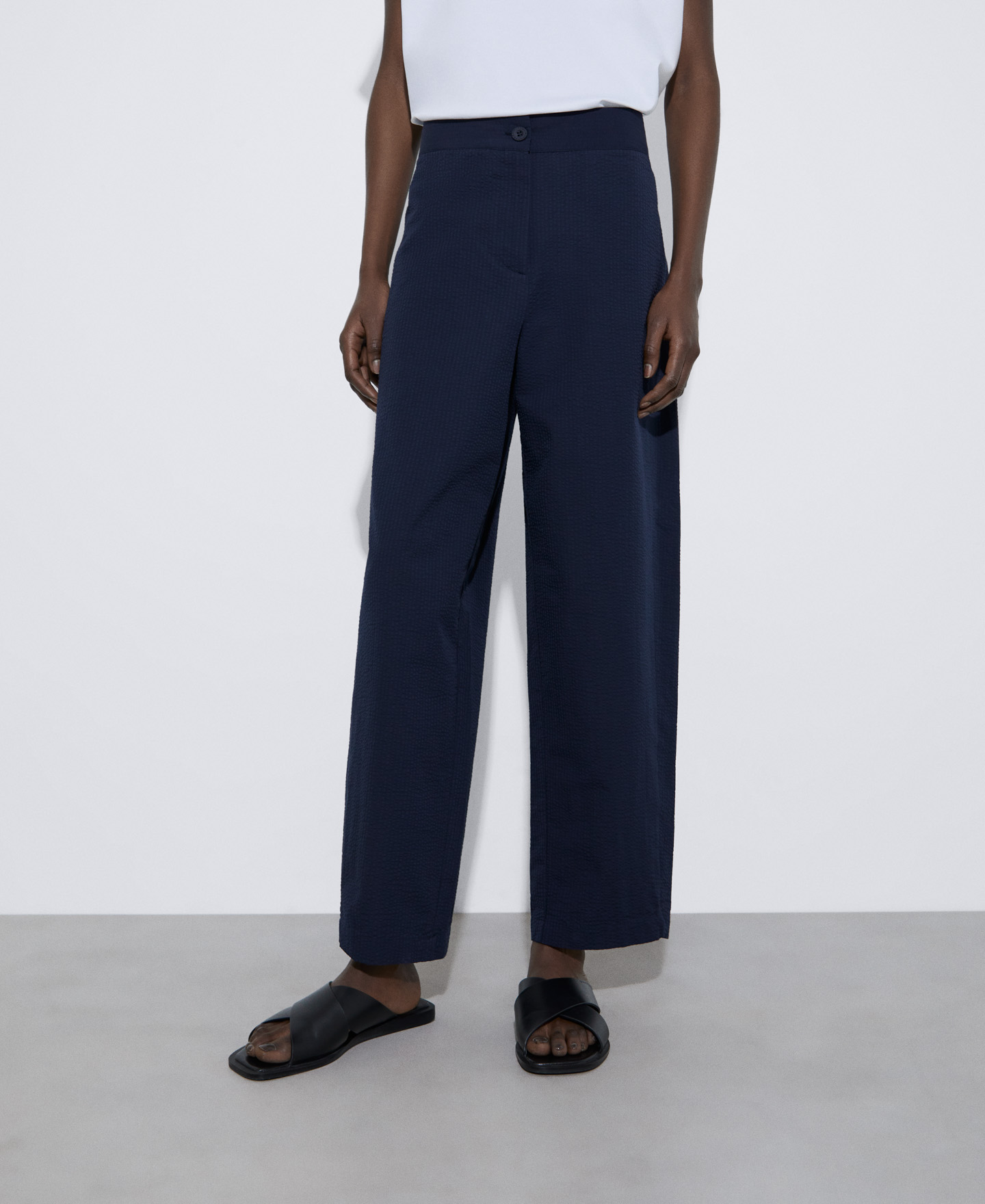 Responsible cotton carrot trousers image number 0