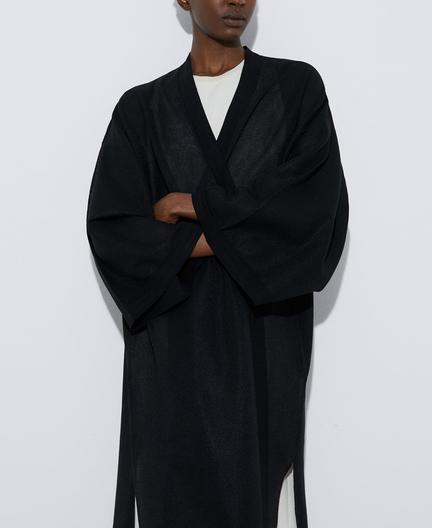 Semitransparent jacket with wide sleeves image number 0