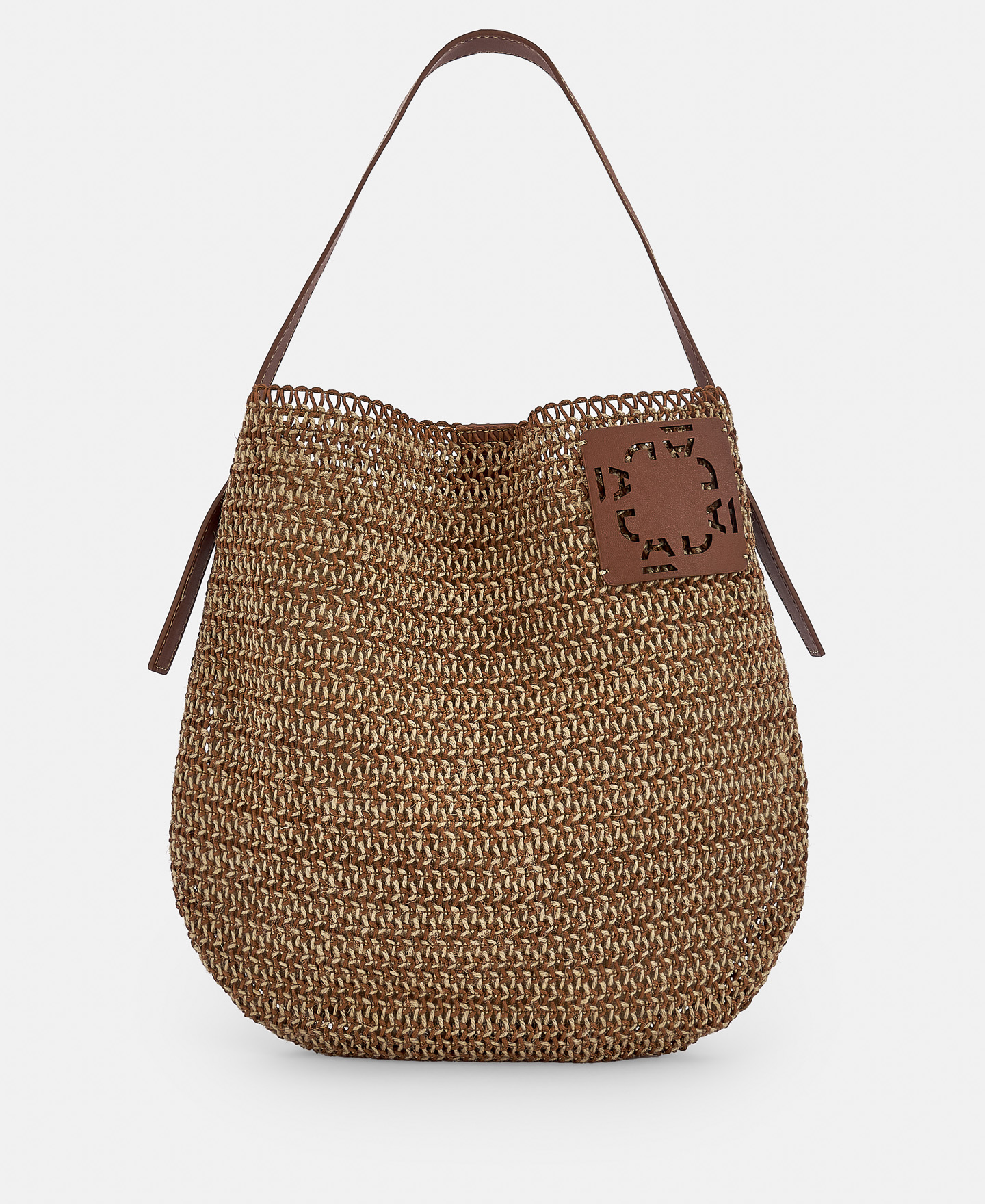 Recycled polyester raffia hobo bag image number 0