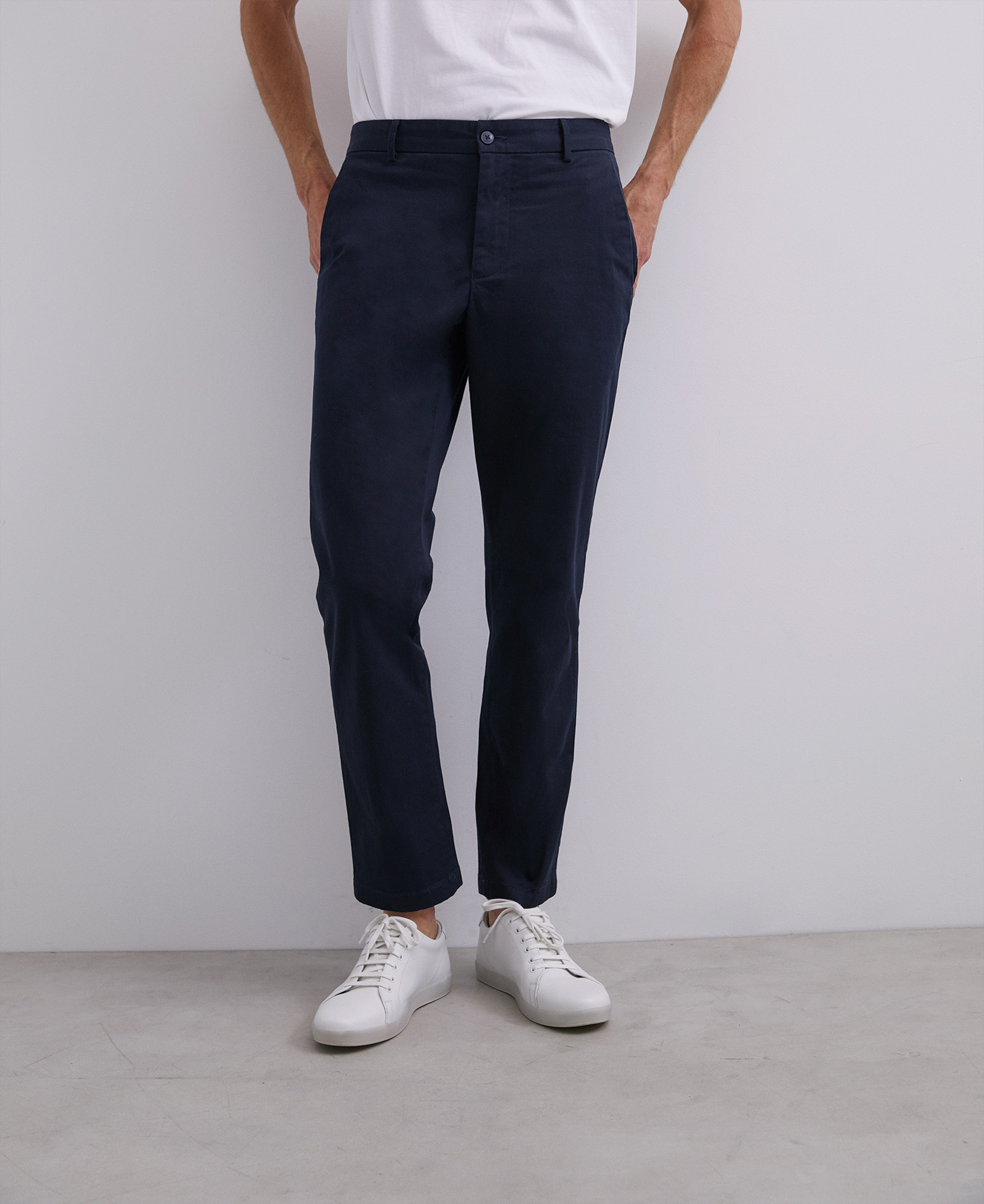 Pantalón chino algodón elástico image number 0
