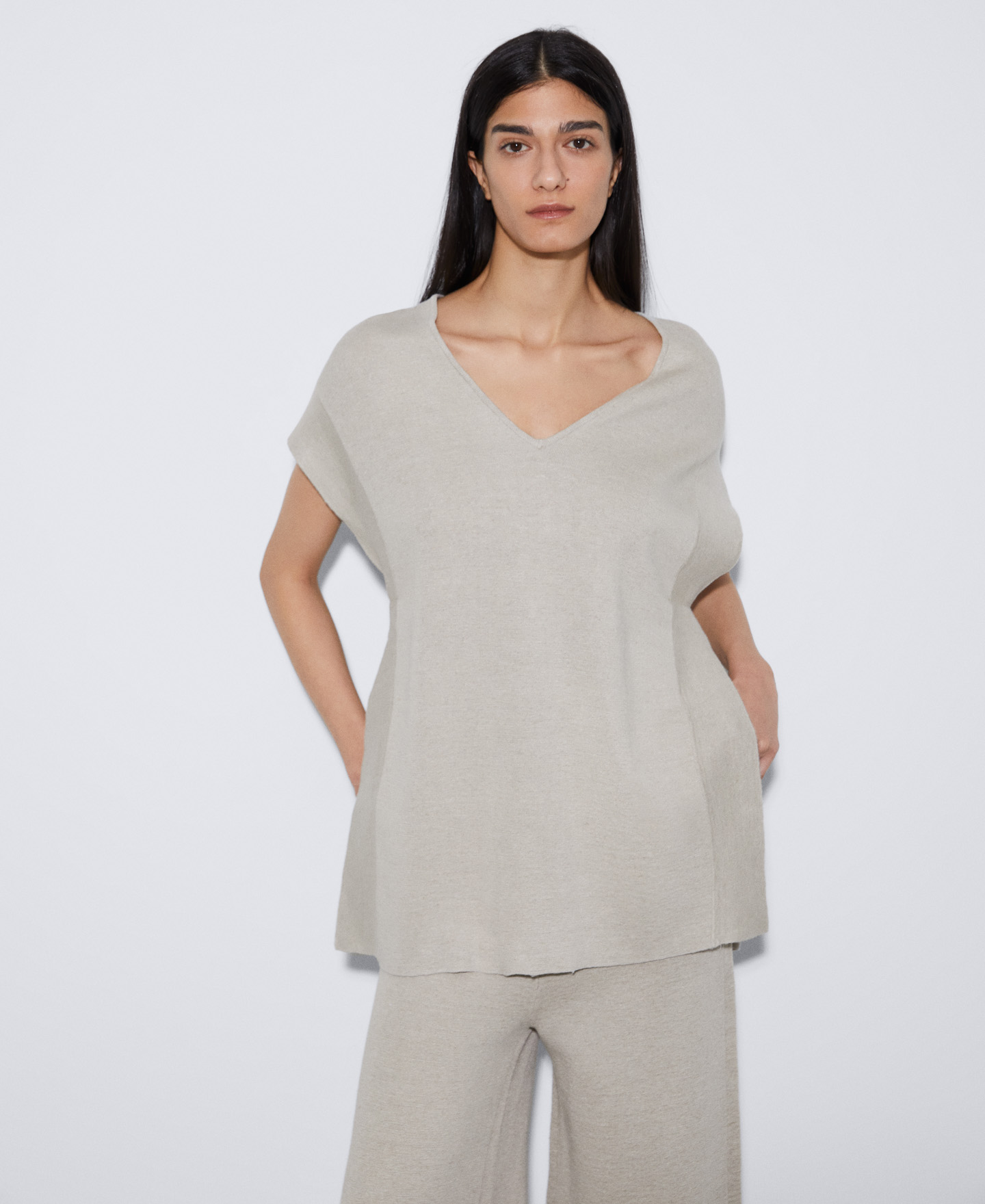 Double-fronted linen jacket image number 0
