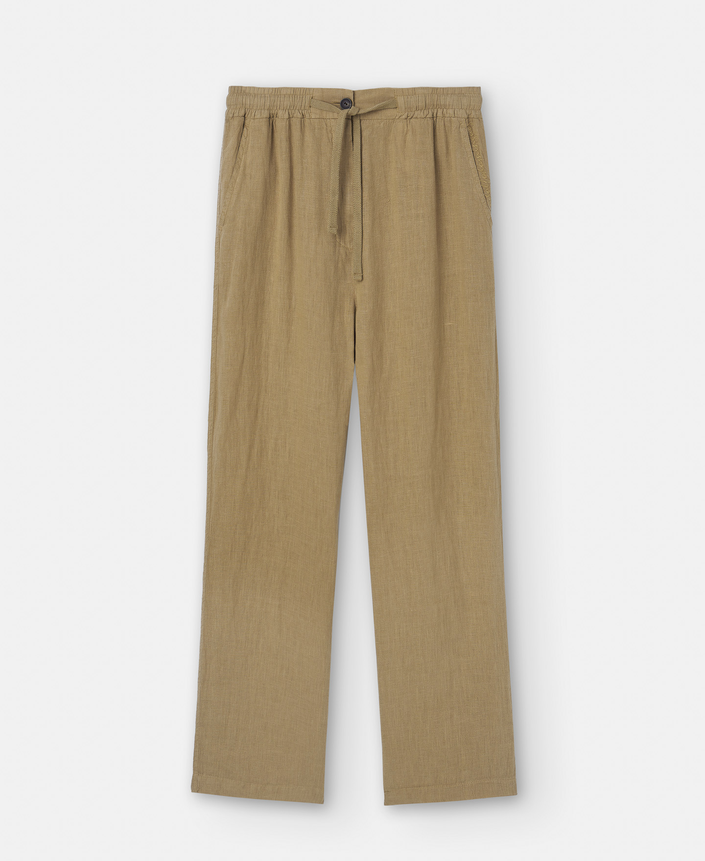 European linen sport trousers image number 4