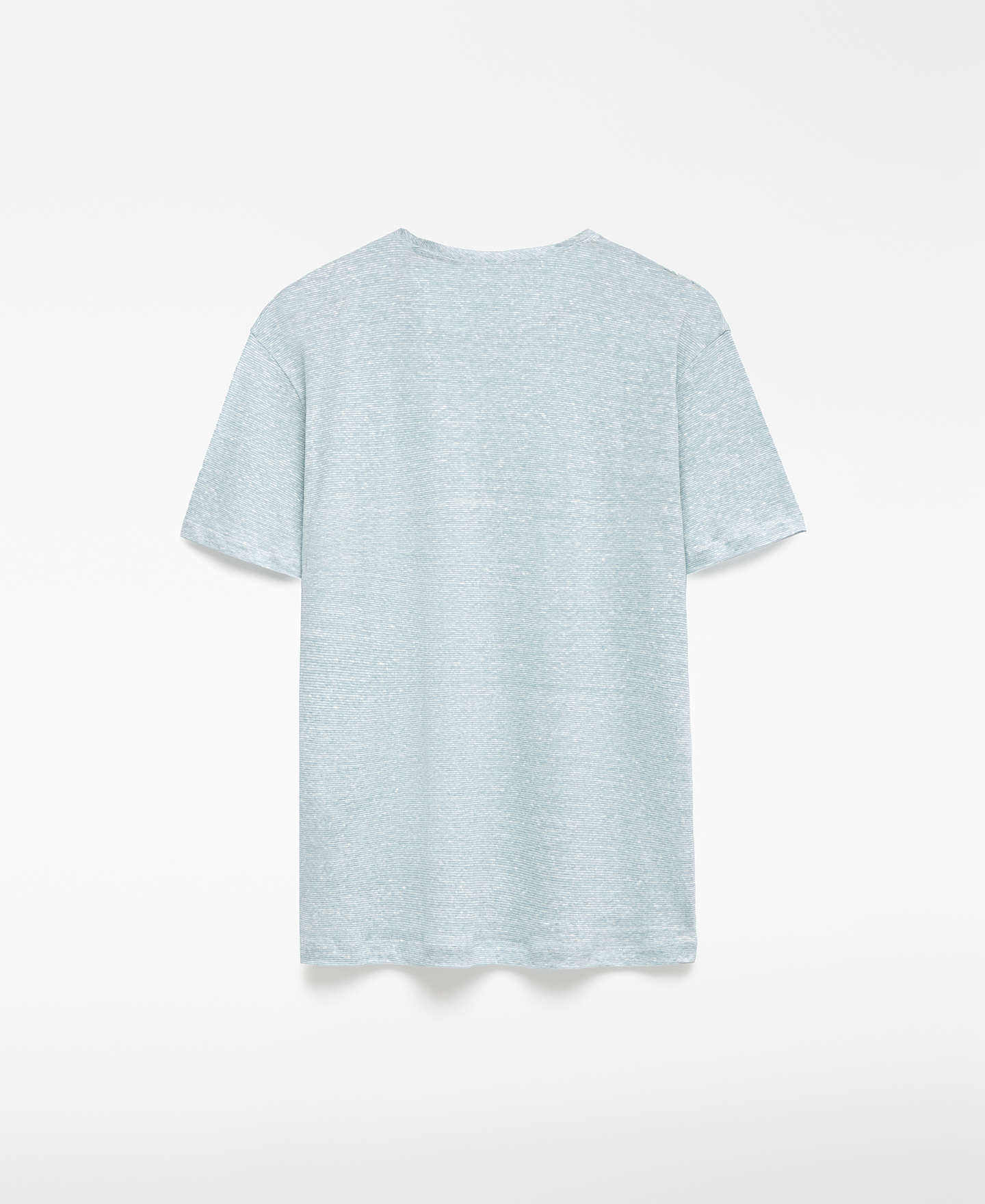 European linen structured T-shirt man image number 5